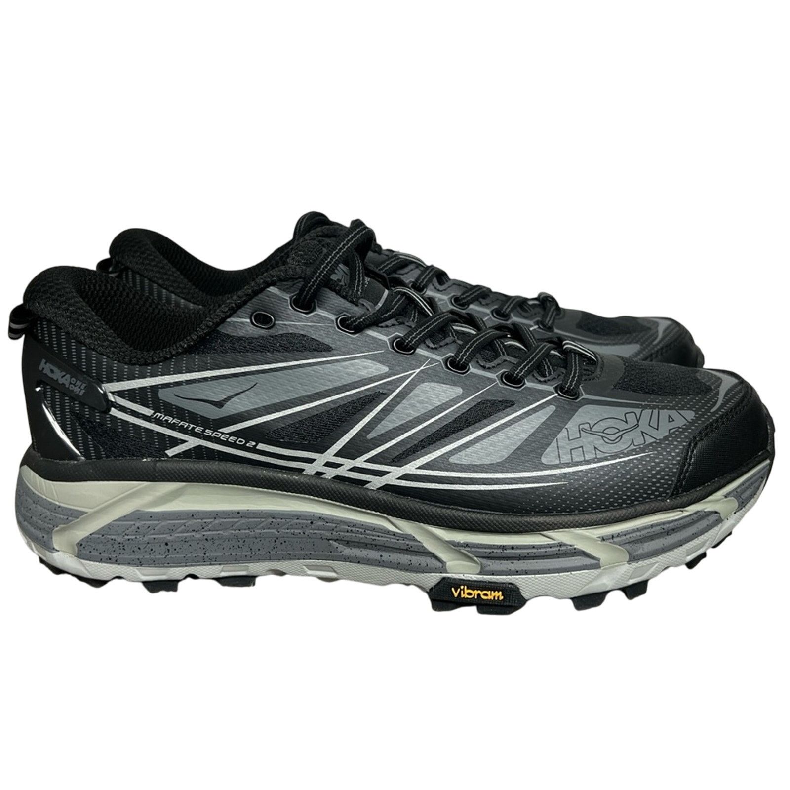 Hoka Men’s HOKA Mafate Speed 2 'Black Castlerock' 10 WORN ONCE Size US 10 / EU 43 - 4 Thumbnail