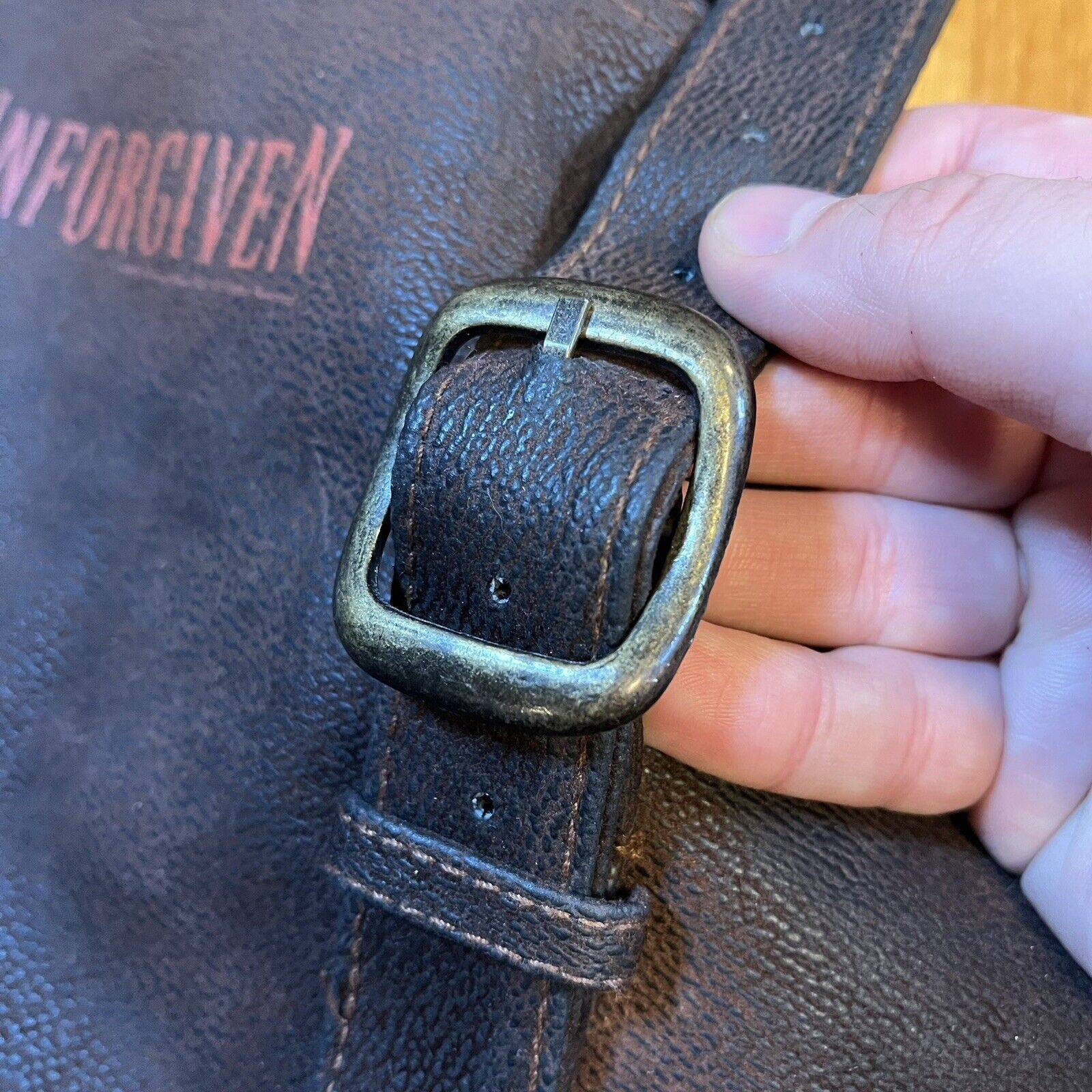 Warner Bros Unforgiven Clint Eastwood Promo Faux Leather Duffel Bag Size ONE SIZE - 8 Thumbnail