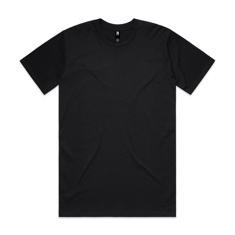 AS Colour Black Plain T-shirt, High Quality/Comfortable, AS Colour Size US M / EU 48-50 / 2 - 1 Thumbnail