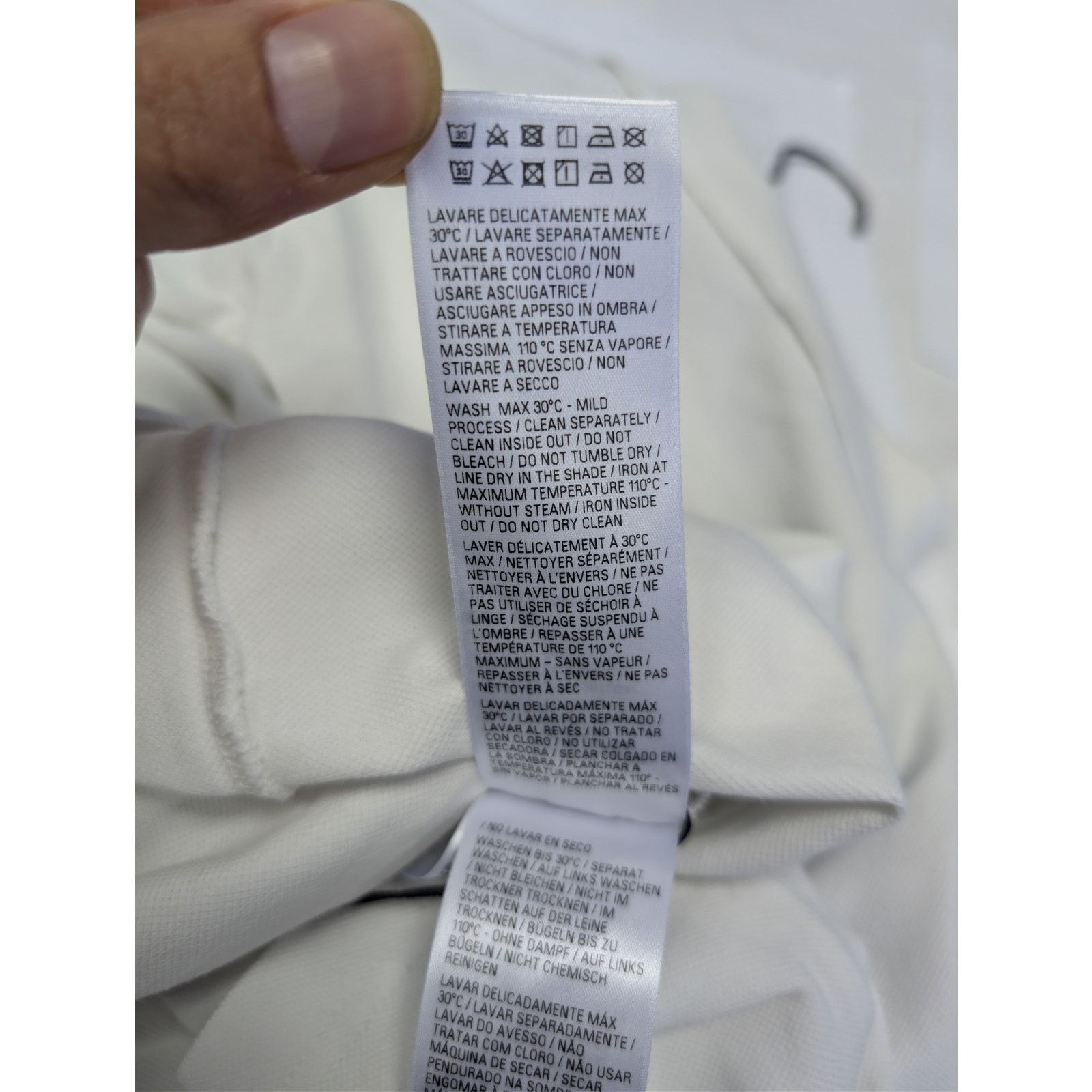 Balenciaga o1rshd1 Champion City Pique Polo Shirt in Dirty White Size US XXL / EU 58 / 5 - 18 Thumbnail
