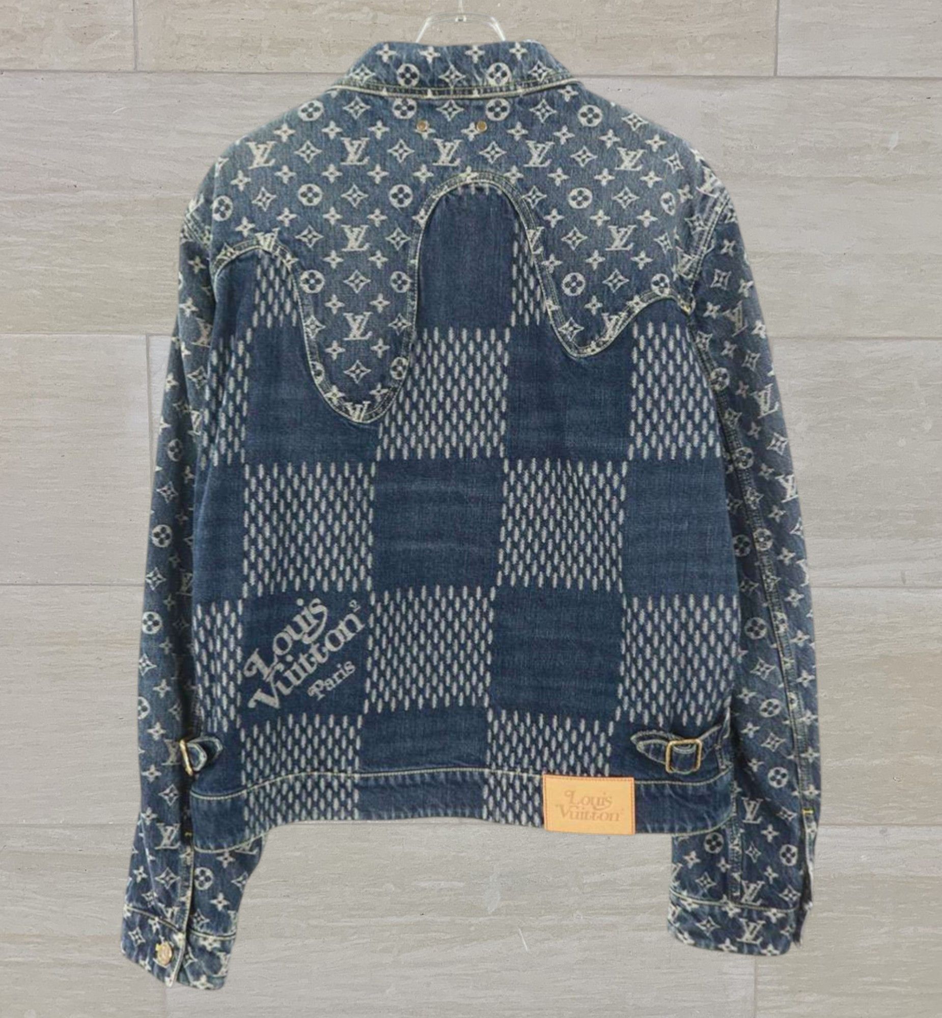 Louis Vuitton Louis Vuitton Nigo Giant Waves Monogram Denim Jacket Size US M / EU 48-50 / 2 - 2 Thumbnail