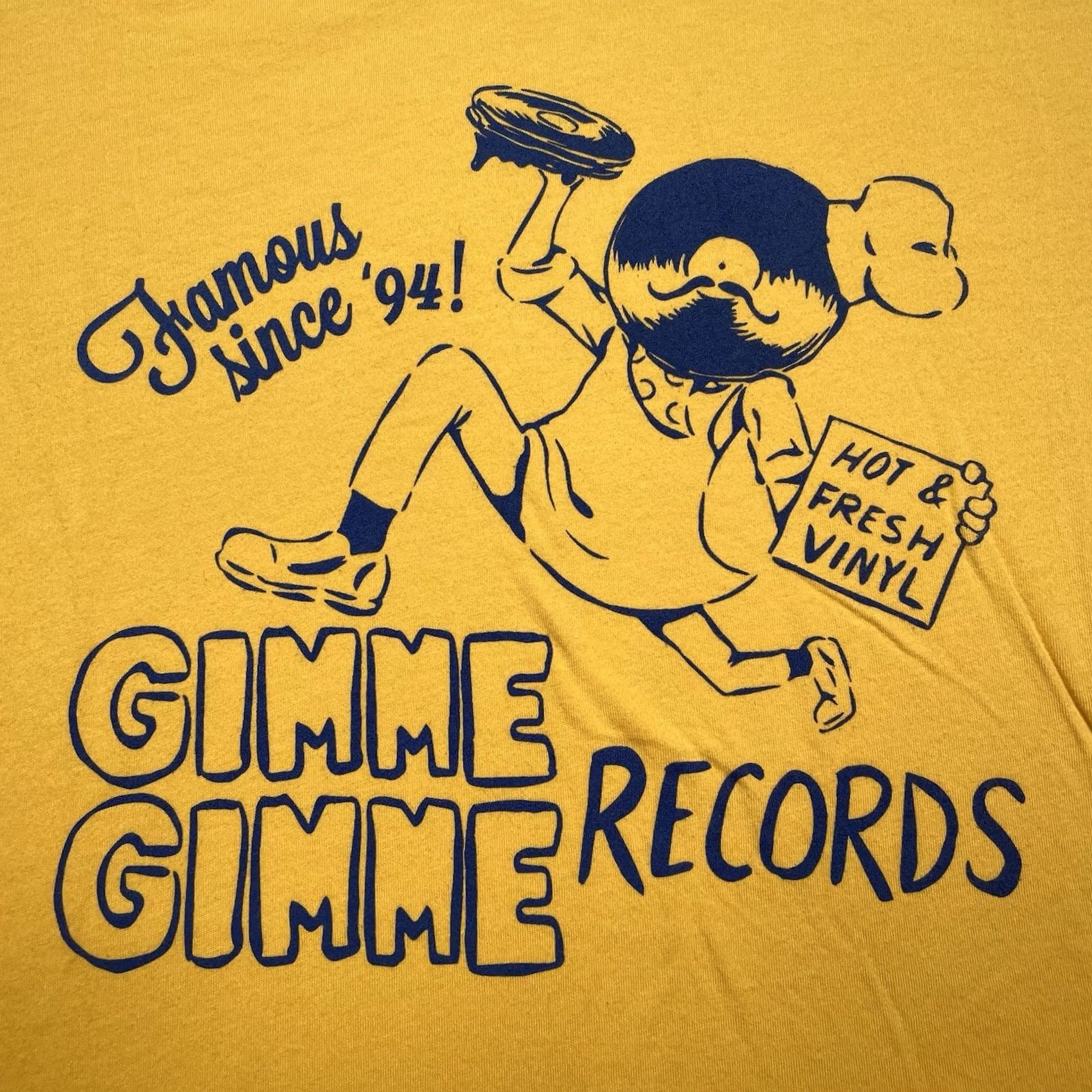 Sol Angeles Gimme Gimme Records Shirt Men’s XL Yellow Angeles T-Shirt Angel Los Angeles Highland Park Mens XL Yellow Vinyl Graphic Size US XL / EU 56 / 4 - 2 Thumbnail