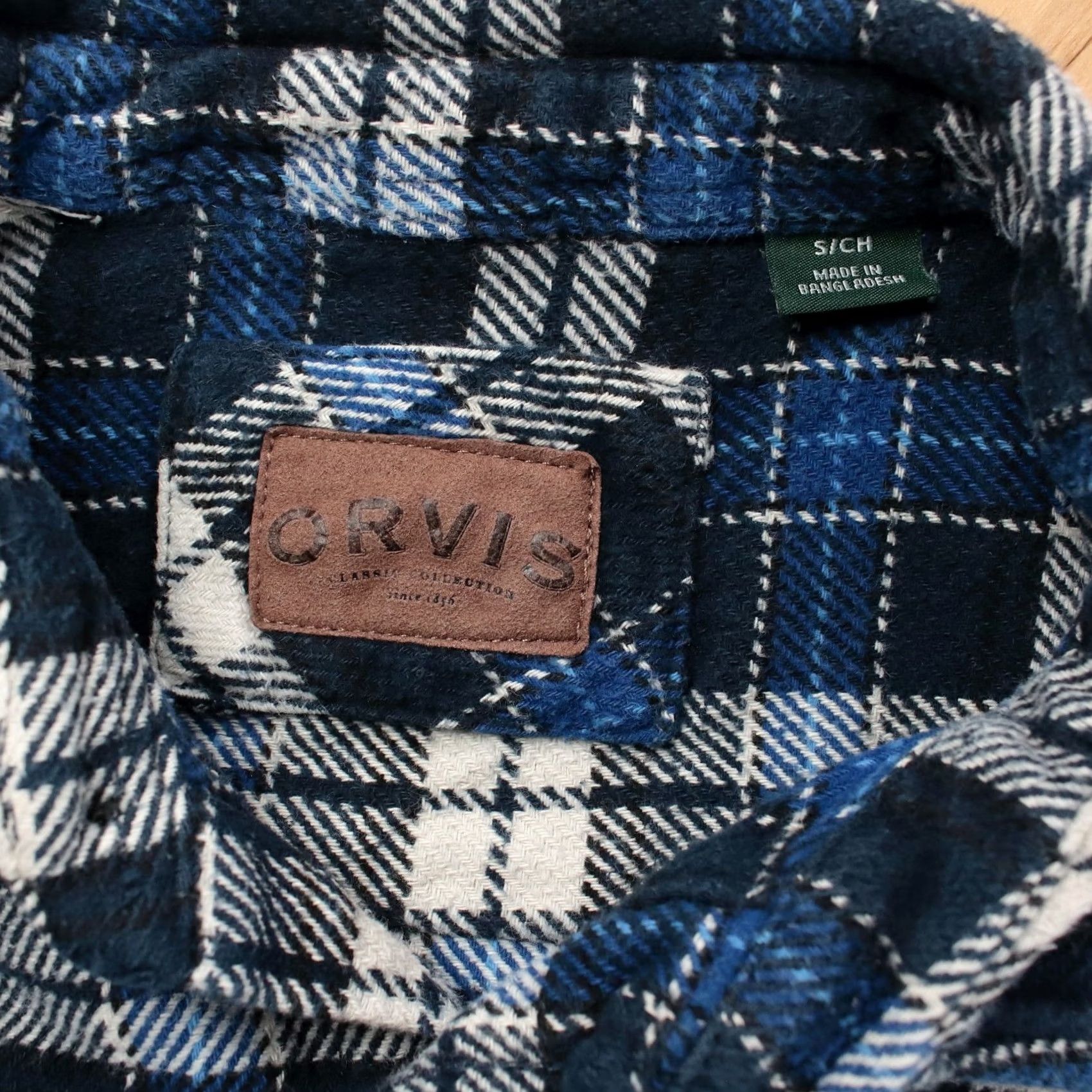 Orvis ORVIS plaid flannel camp shirt jacket SMALL heavyweight work chore vtg y2k men's Size US S / EU 44-46 / 1 - 5 Thumbnail