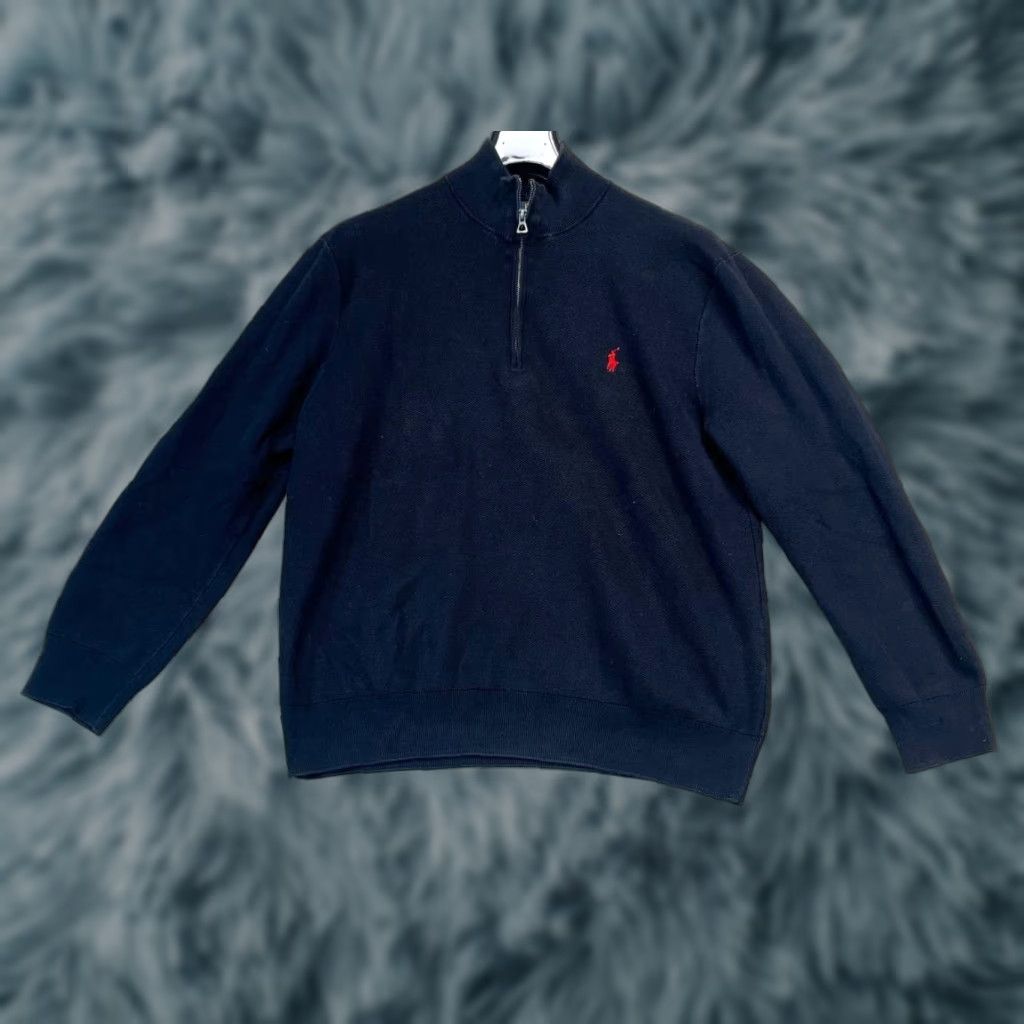 Polo Ralph Lauren VINTAGE Polo Ralph Lauren 1/4 Zip Sweater Men XL Black Polo Ralph Lauren Shirt Sweater 1/4 Zip Men XL Black Size US XL / EU 56 / 4 - 1 Thumbnail