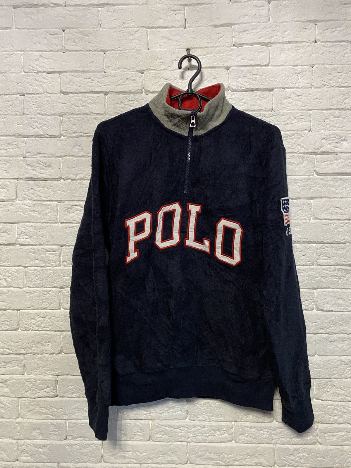 Polo Ralph Lauren × RRL Ralph Lauren Polo Ralph Lauren Fleece Big Logo “POLO” USA Size US XS / EU 42 / 0 - 1 Thumbnail