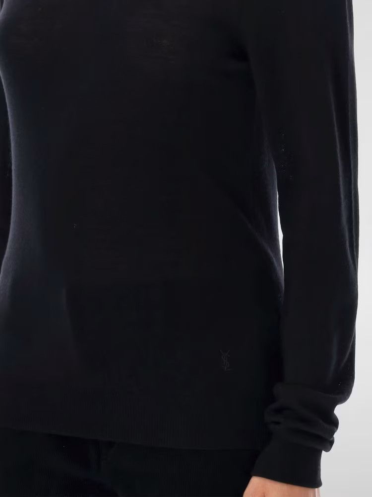 Saint Laurent Paris o1y0126 Turtleneck Sweater in Black Size XS / US 0-2 / IT 36-38 - 3 Thumbnail