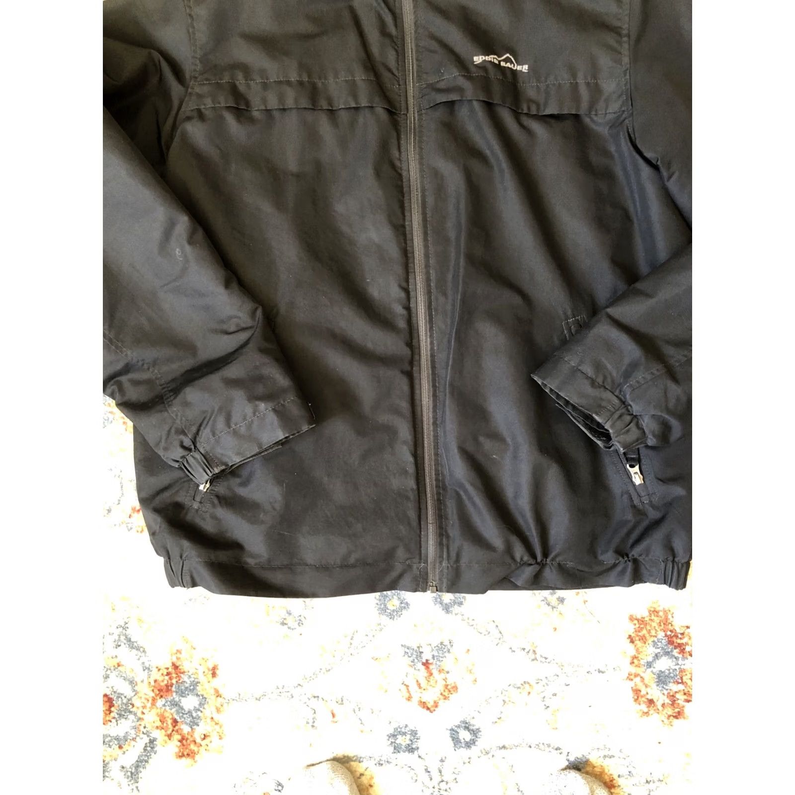 Eddie Bauer Eddie Bauer Jacket Softshell Full Zip TXL XL-Tall Black Men XLT Polyester/Spandex Size US XL / EU 56 / 4 - 5 Thumbnail
