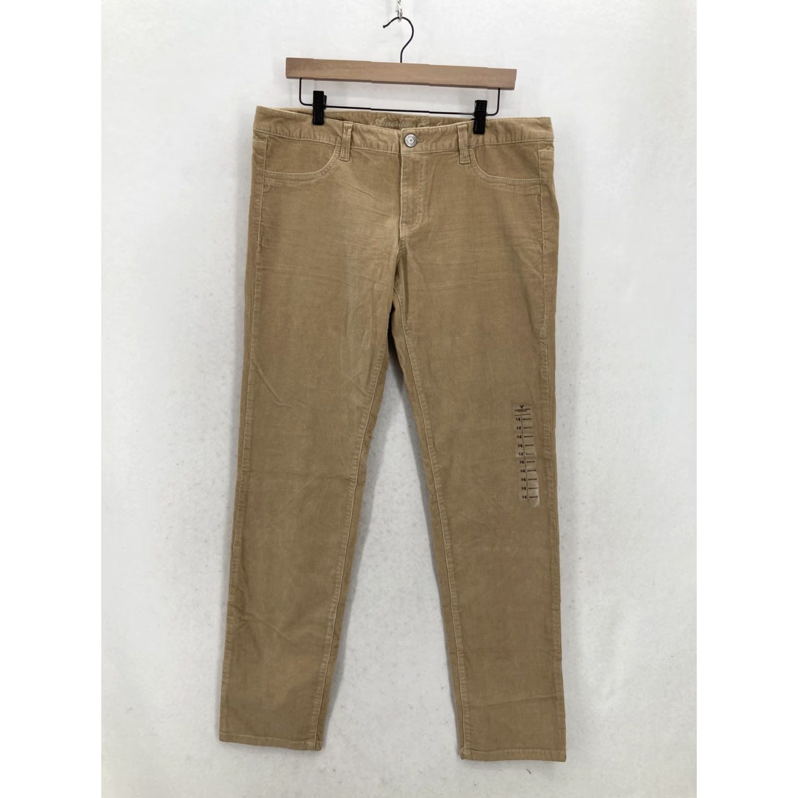 American Eagle Outfitters American Eagle Outfitters Pants Womens 14 Tan Stretch Corduroy Jegging Casual Preppy City Size 36" / US 14 / IT 50 - 2 Thumbnail