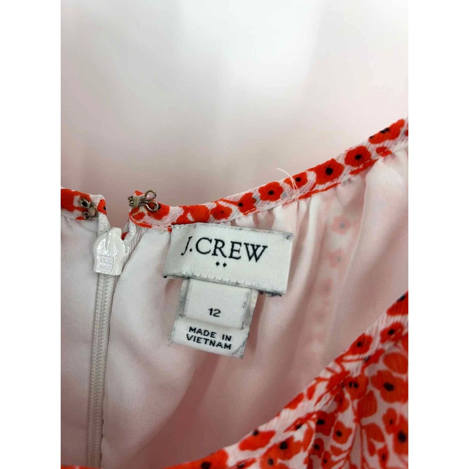 Vintage J Crew Orange Size 12 Short Sleeve Dress Size 34" / US 12 / IT 48 - 2 Thumbnail