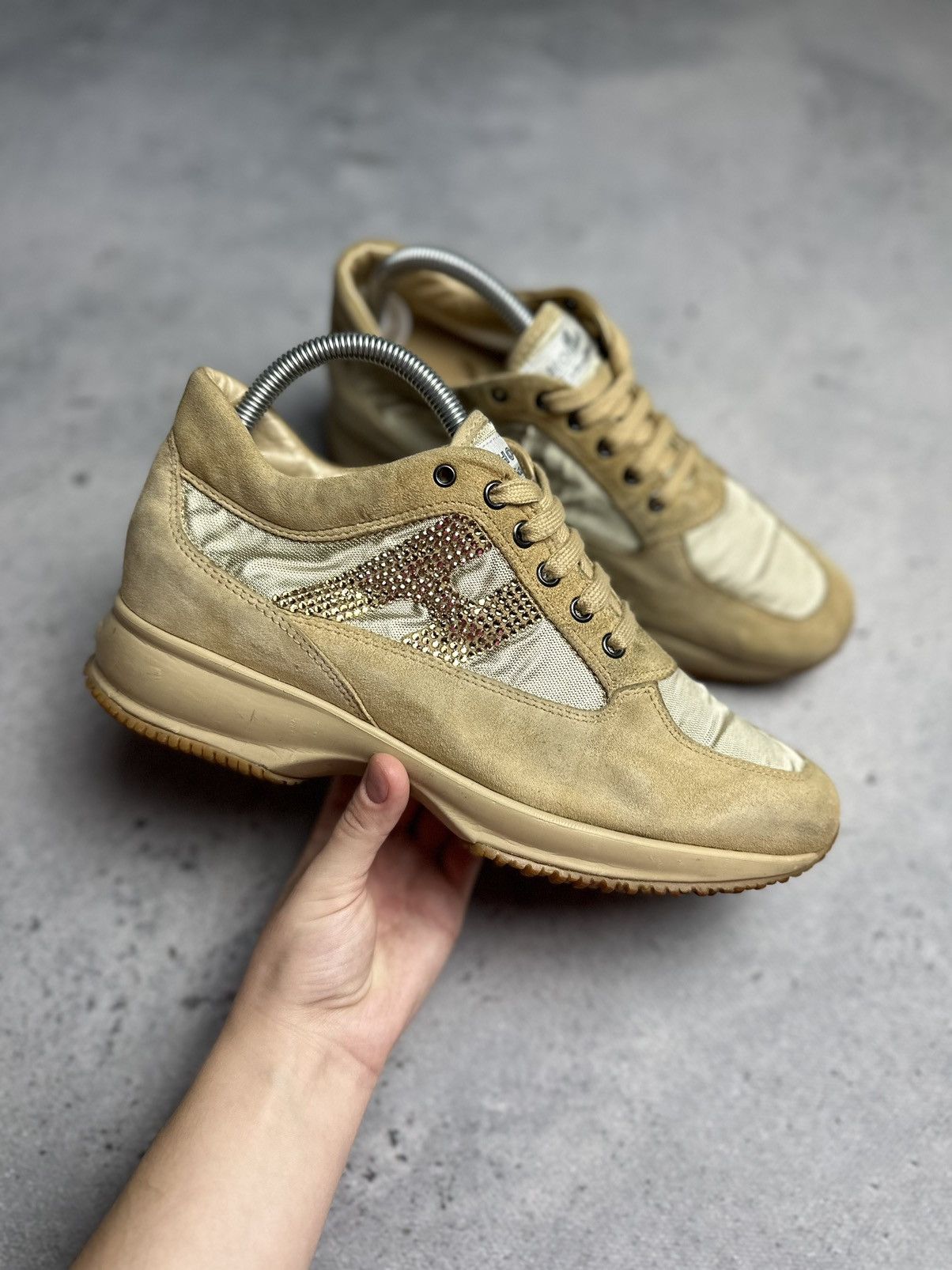 Hogan Hogan Interactive Low Snickers Suede Luxury Italy Brand Size US 10.5 / IT 40.5 - 1 Thumbnail