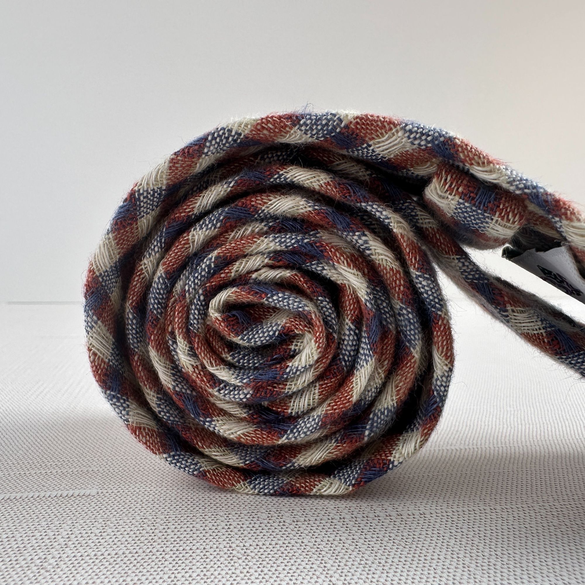 Other Vintage Everett Plaid Cotton Tie 60"L X 2.5"W Made In USA Re Size ONE SIZE - 3 Thumbnail