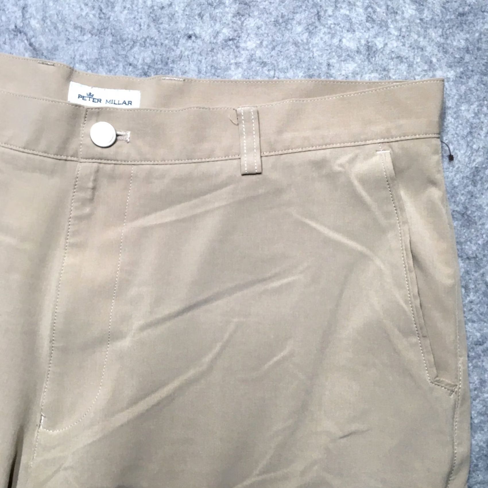 Peter Millar Peter Millar Shackleford Performance Hybrid Shorts Mens 36 Khaki Ultralight Golf Size US 36 / EU 52 - 3 Thumbnail
