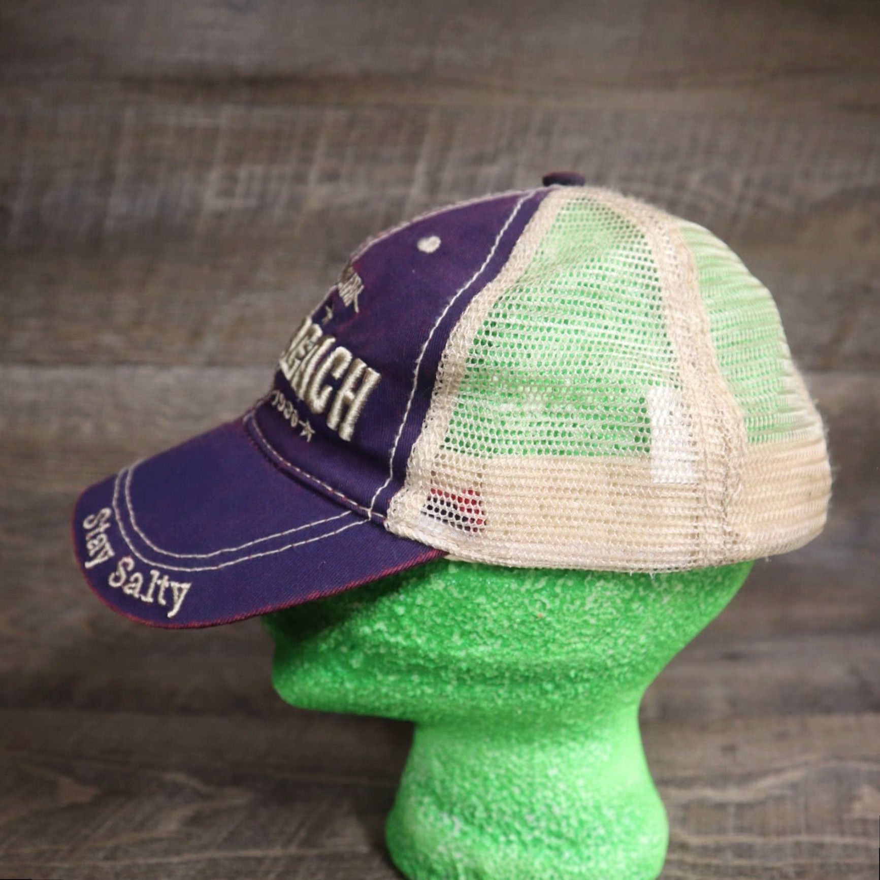 Vintage Purple Hat Cap Unbranded Adults Adjustable Size ONE SIZE - 6 Thumbnail