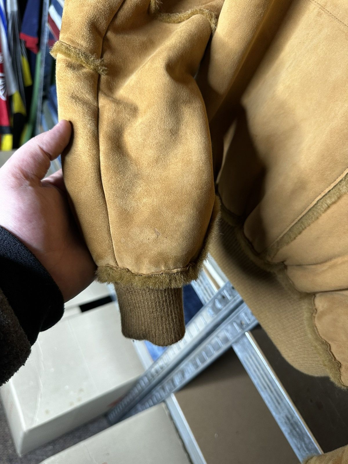 Ugg UGG Women's Genuine Suede Leather Hooded Bomber Jacket Size M / US 6-8 / IT 42-44 - 10 Thumbnail