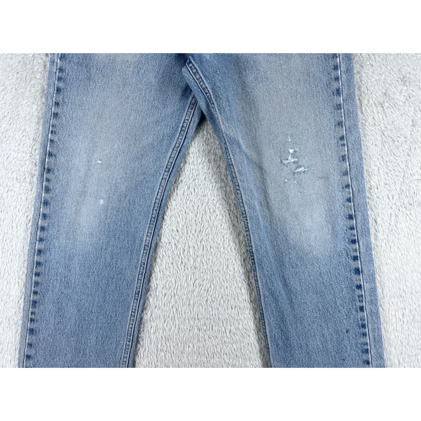 Harley Davidson Harley-Davidson Men's Jeans 32 Blue Denim Straight Distressed 5-Pocket Regular Fit Size US 32 / EU 48 - 4 Thumbnail