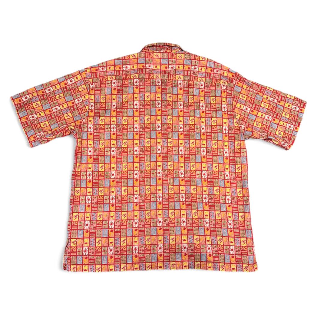 Tori Richard VINTAGE Tori Richard Hawaiian Shirt Adult EXTRA LARGE Red Aloha Geometric Fish Shirt XL Mens Size US XL / EU 56 / 4 - 3 Thumbnail