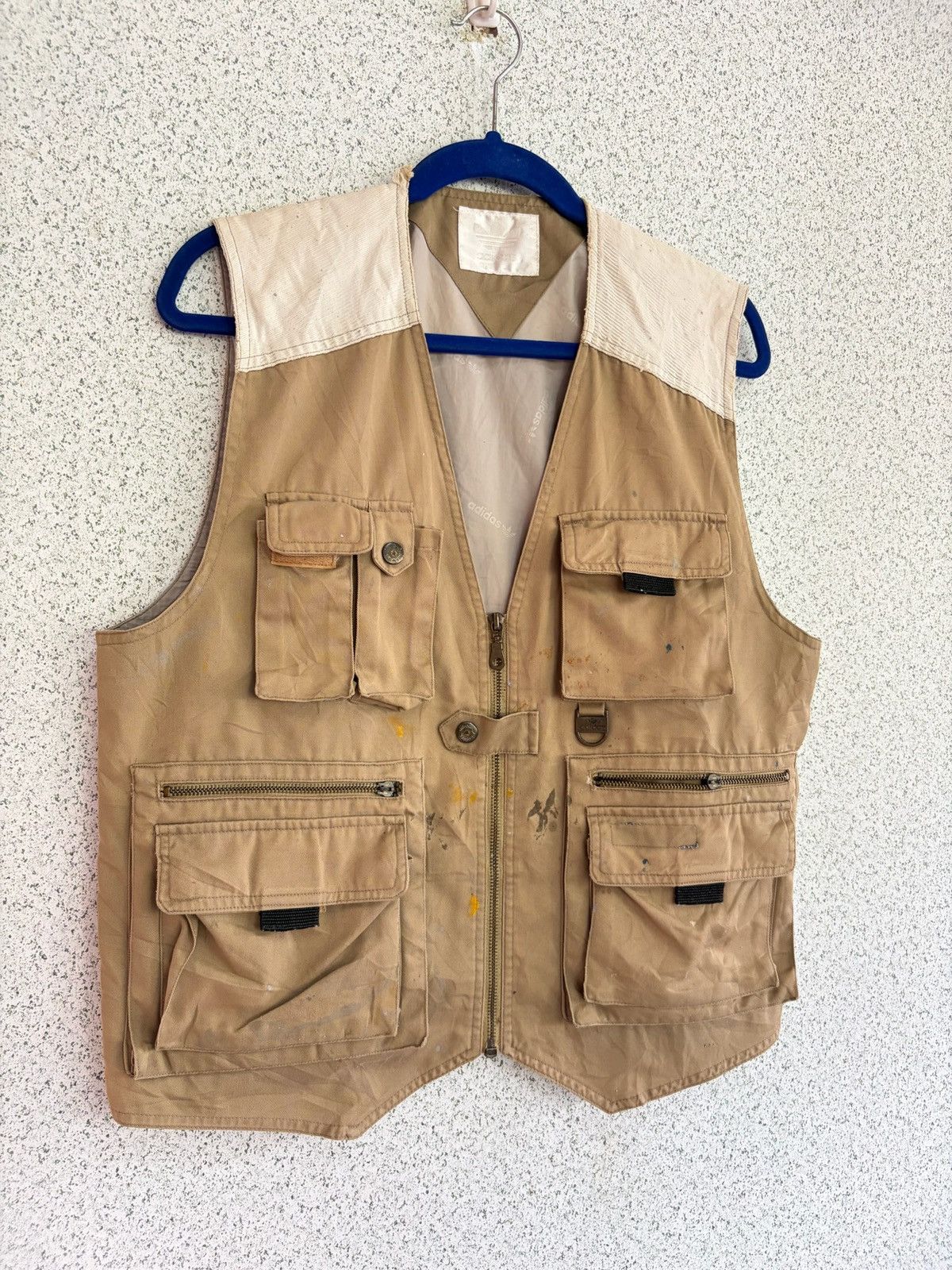 Adidas VINTAGE Adidas Double Pocket Vest Outdoor Work 🔥 Size US M / EU 48-50 / 2 - 1 Thumbnail