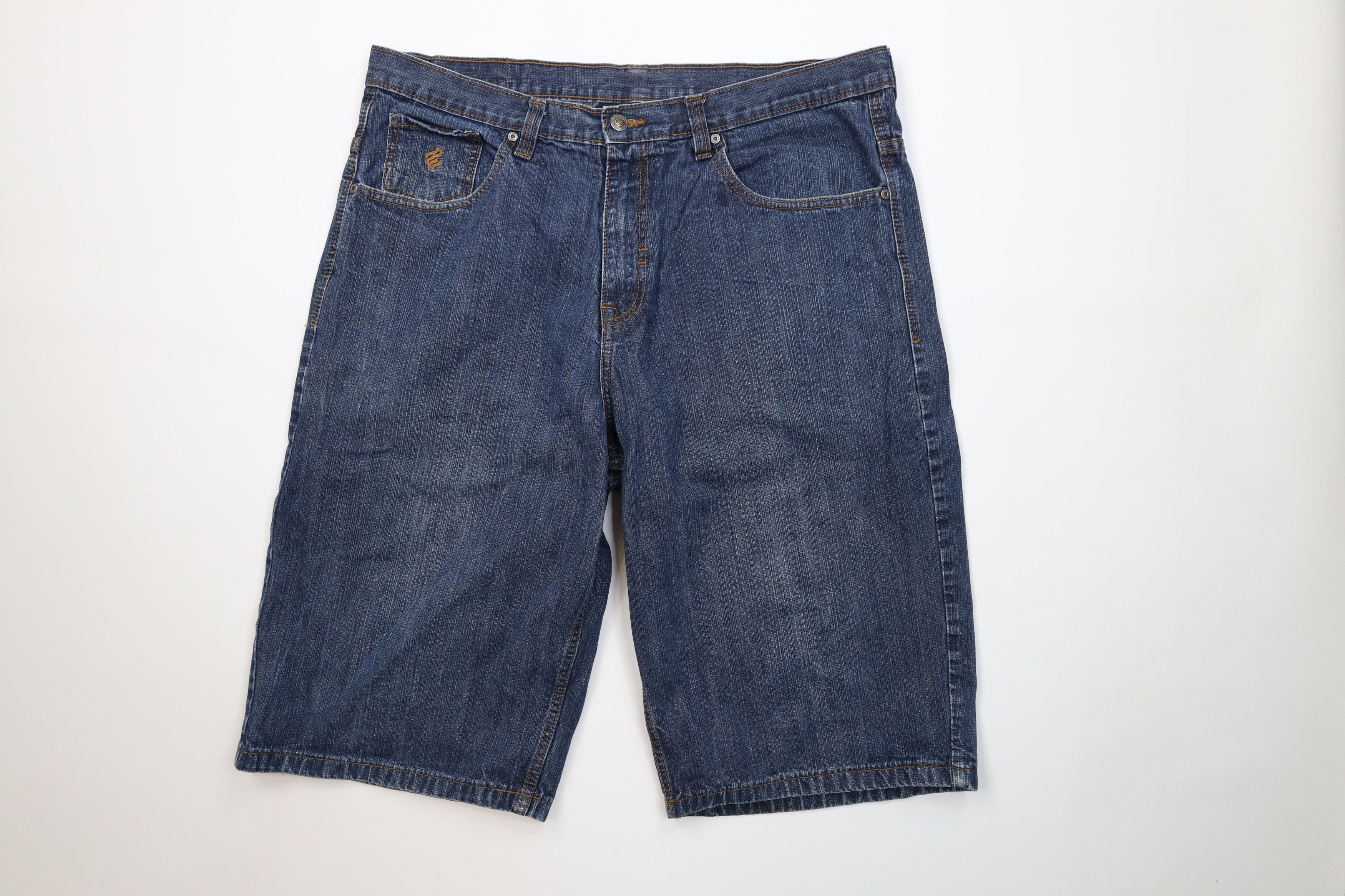 Rocawear Vintage 90s Y2K Rocawear Fit Denim Jean Shorts Blue Cotton Size US 40 / EU 56 - 1 Thumbnail
