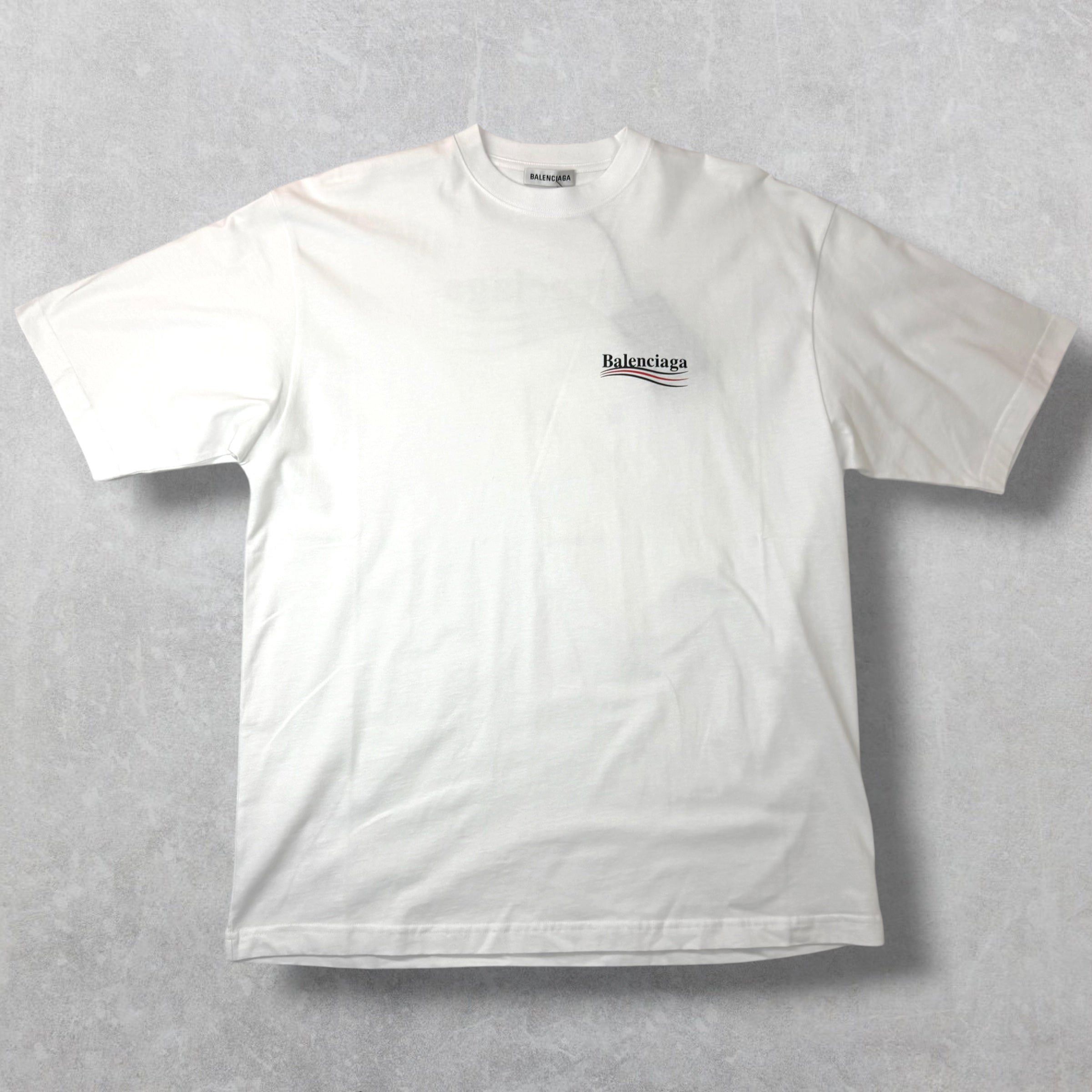Balenciaga Balenciaga Campaign Logo Tee White S (L) Size US L / EU 52-54 / 3 - 1 Thumbnail