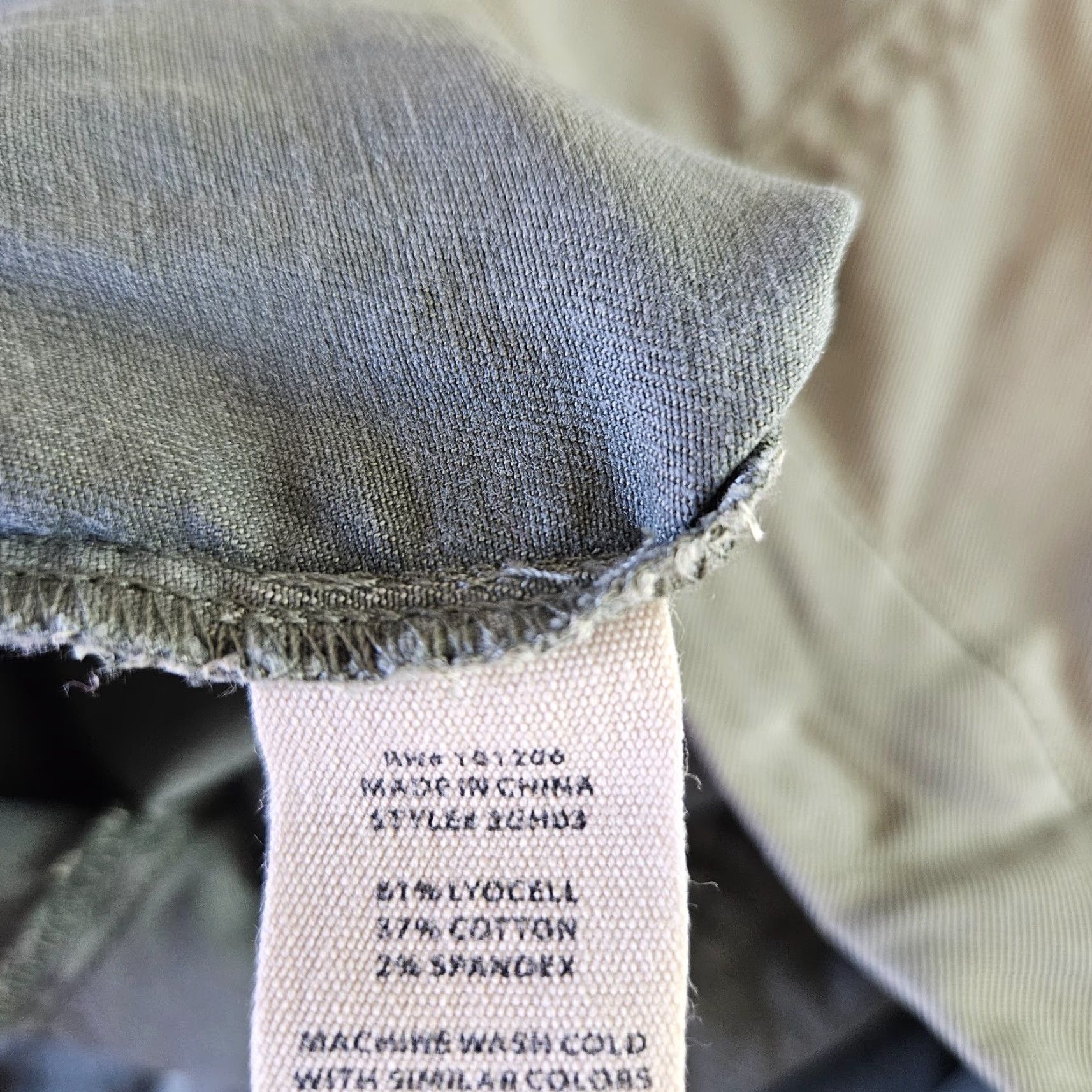 Soft Surroundings Soft Surroundings Womens Pants XL Green High Rise Roll Up Hem Cargo Flat Front 27.5 Inseam Womens Size 40" / US 18 - 6 Thumbnail
