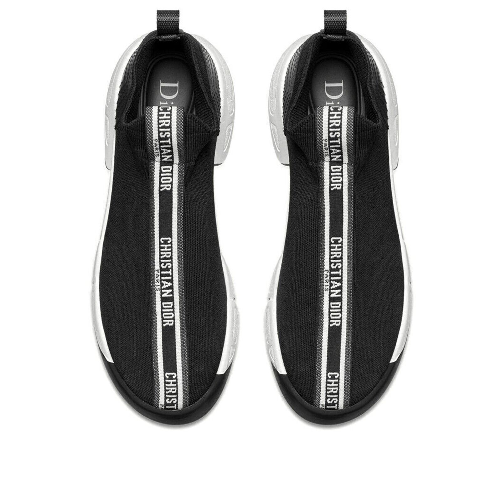 Dior Dior F. Two Point Zero Black Knit Flat Trainer Sneaker 41.5 Size US 11.5 / IT 41.5 - 6 Thumbnail
