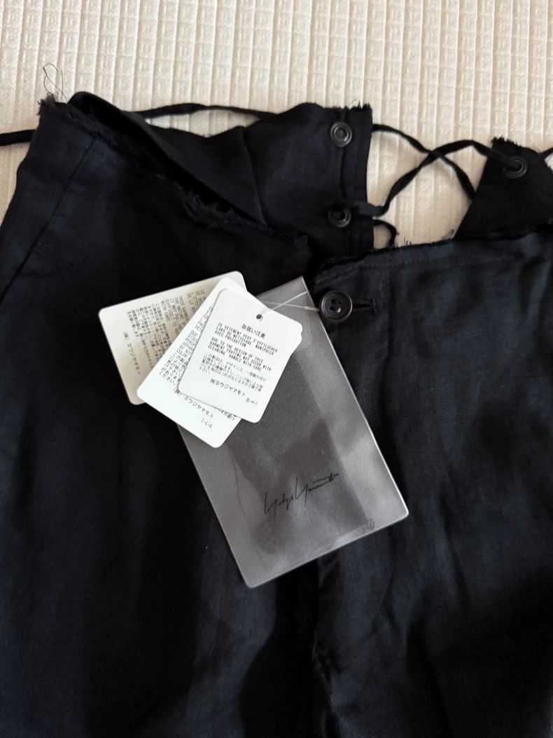 Yohji Yamamoto Yohji Yamamoto size 1 Mainline low-rise lace-up linen pants Size US 28 / EU 44 - 5 Thumbnail