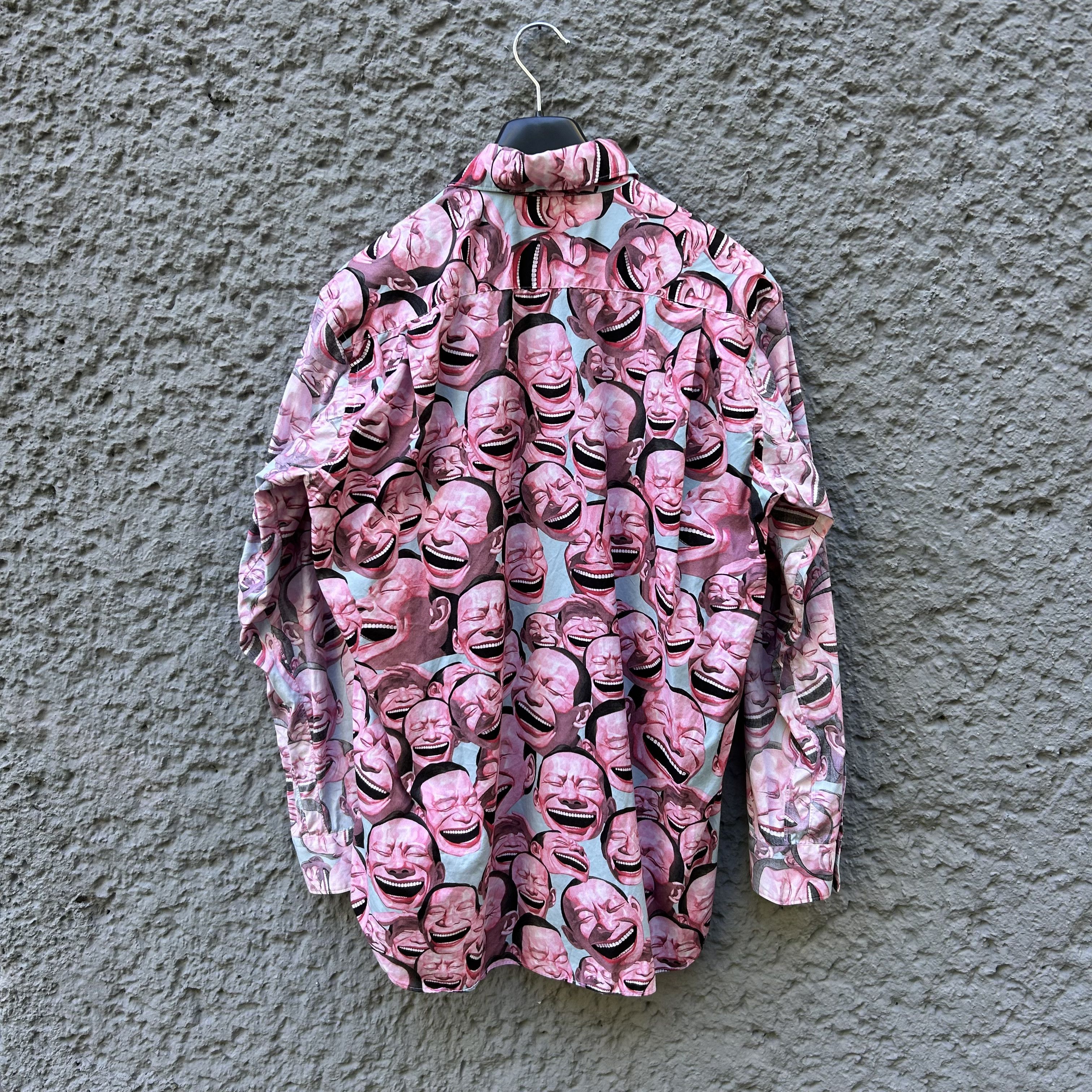 Comme des Garcons SHIRT CDG Shirt x Yue Minjun Laughing Man Pink Shirt S/S21 Size US M / EU 48-50 / 2 - 2 Thumbnail