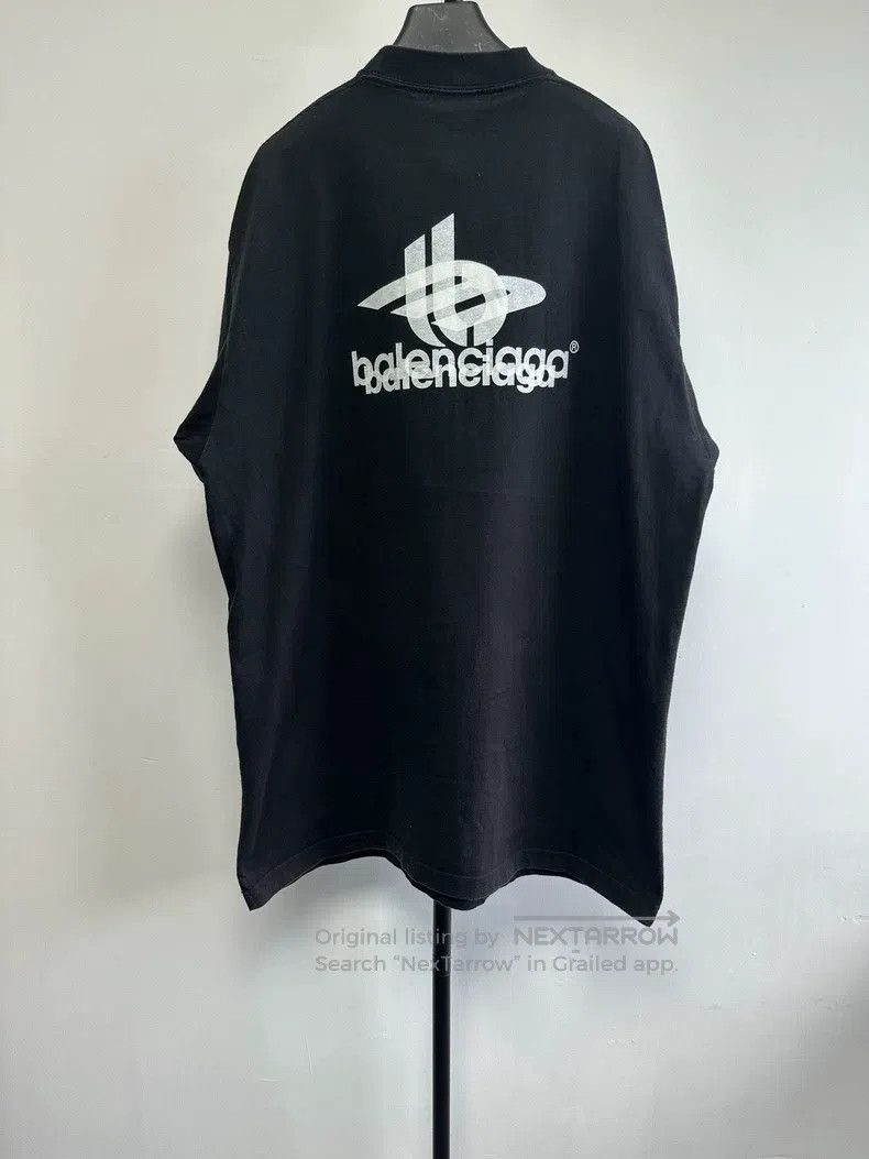 Balenciaga Balenciaga Letter Printed Crew Neck Short Sleeve Black Siz Size US S / EU 44-46 / 1 - 2 Thumbnail