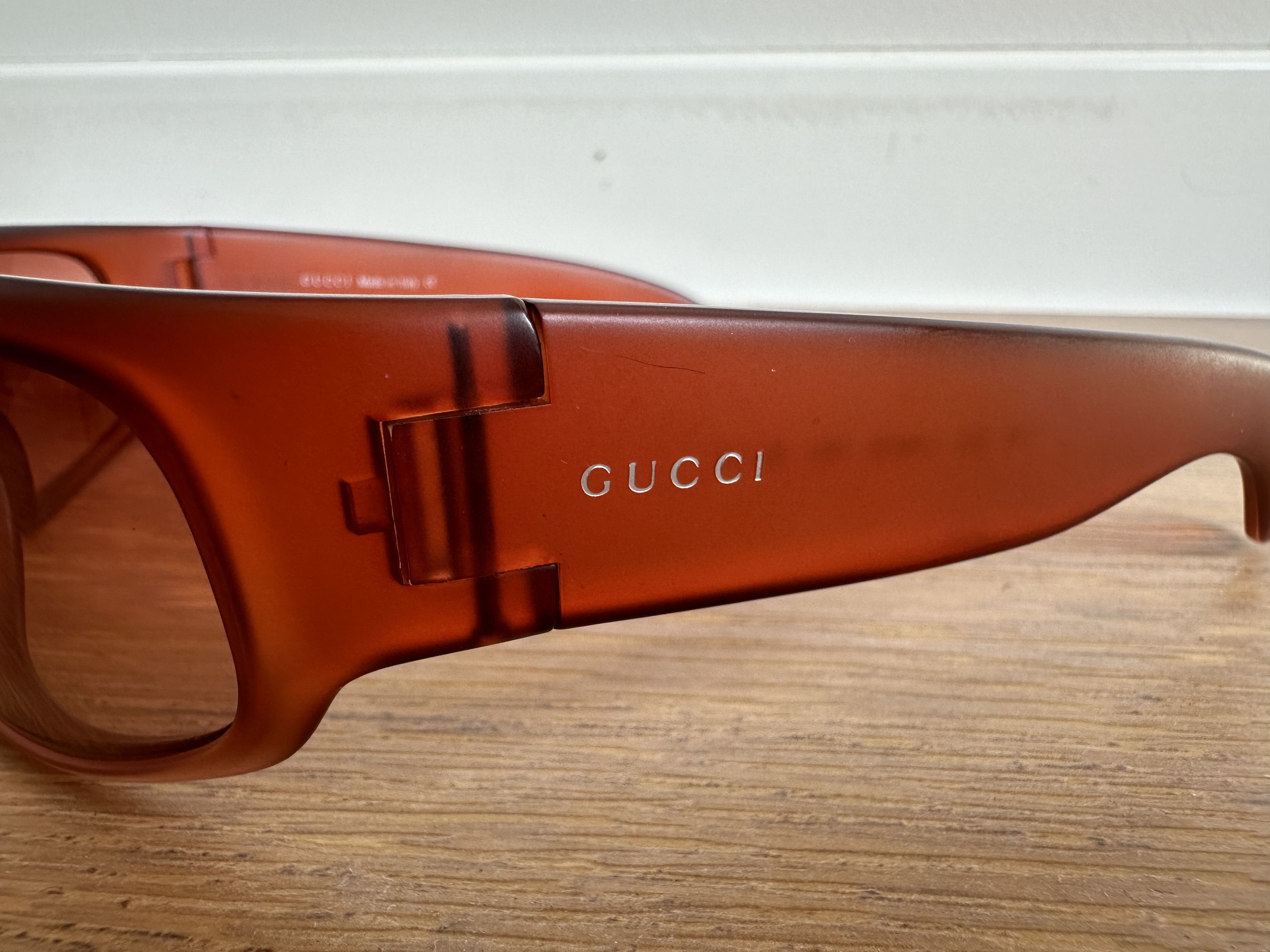 Gucci Red Gucci Sunglasses Size ONE SIZE - 3 Thumbnail
