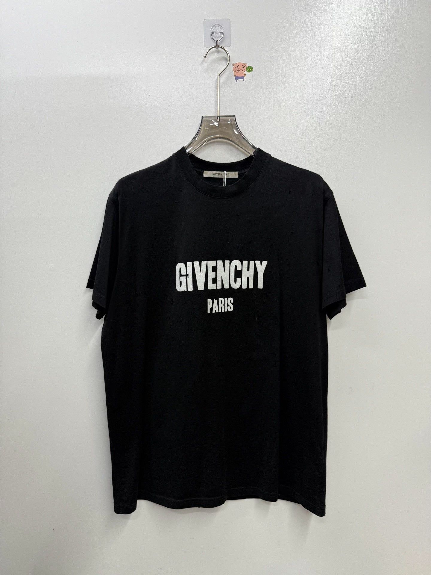Givenchy Givenchy Distressed Black T-Shirt xxs Men Size US XXS / EU 40 - 1 Thumbnail