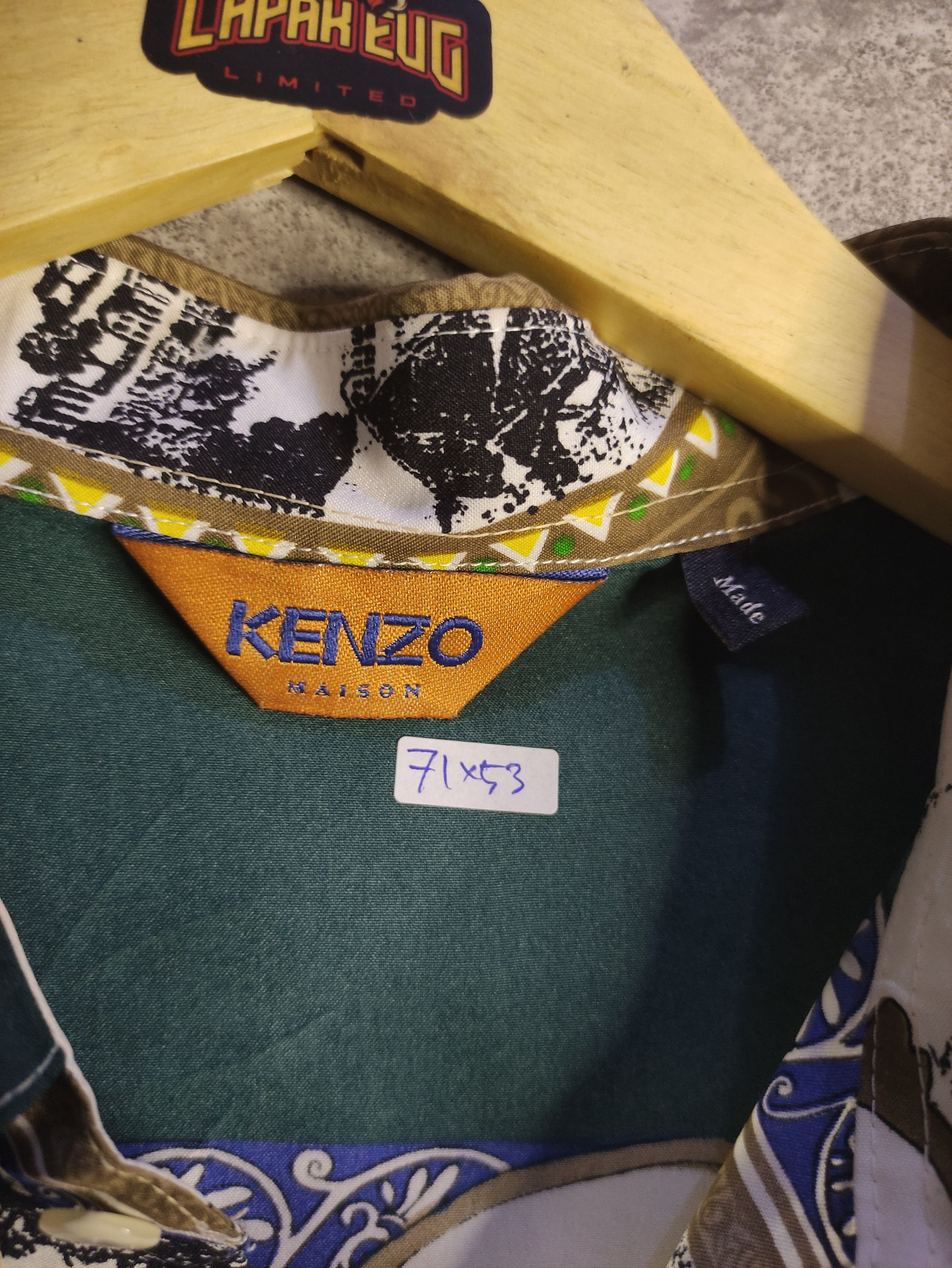 Kenzo × Vintage Vintage Luxury - Kenzo Phinisi Ship Silk Shirt Size US L / EU 52-54 / 3 - 8 Thumbnail