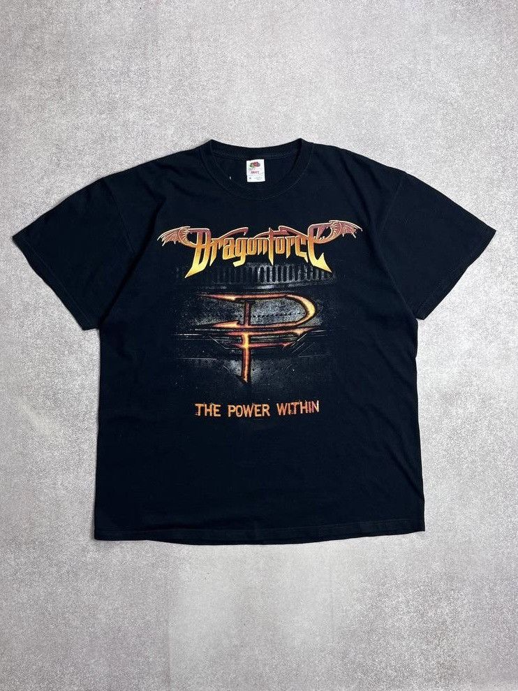 Band Tees × Vintage Vintage Dragonforce The Power Within Boxy T-shirt Y2K XL Size US XL / EU 56 / 4 - 1 Thumbnail