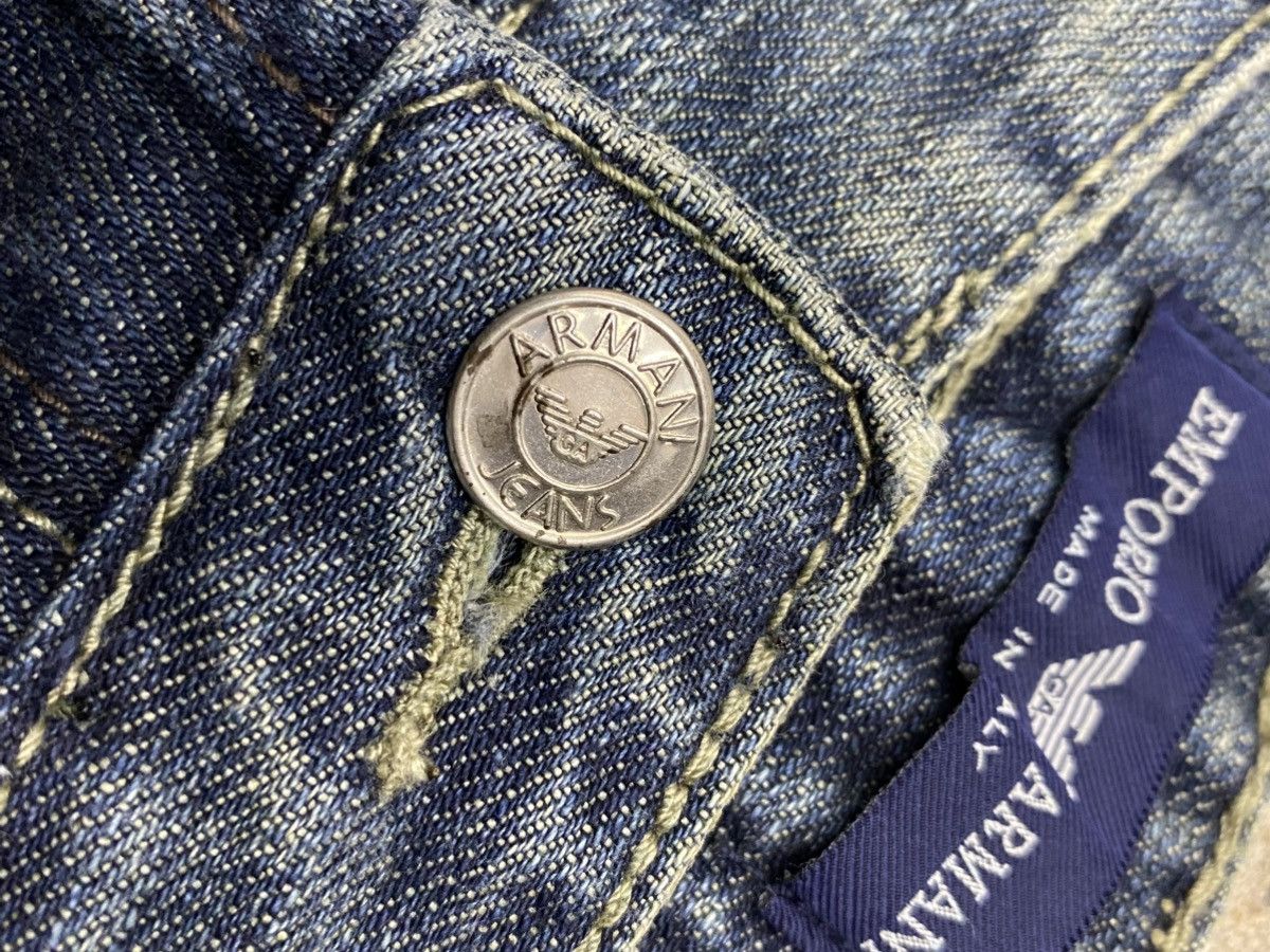 Designer × Emporio Armani 💥Bindding Offer💥 rare emporio armani embroidery jeans pant Size US 30 / EU 46 - 14 Thumbnail