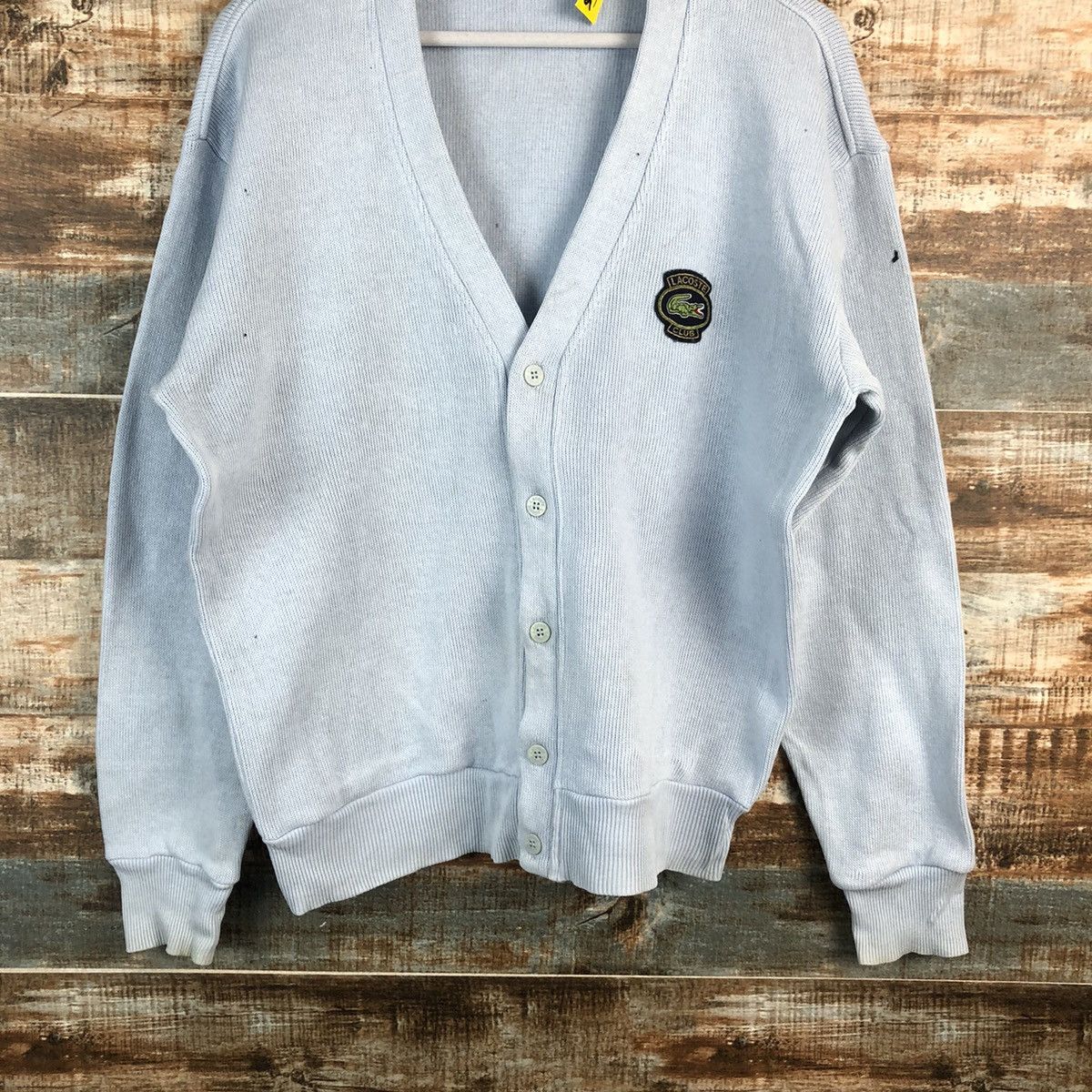 Lacoste Lacoste Blue Cardigan vintage Knitwear #A2515 Size US L / EU 52-54 / 3 - 3 Thumbnail
