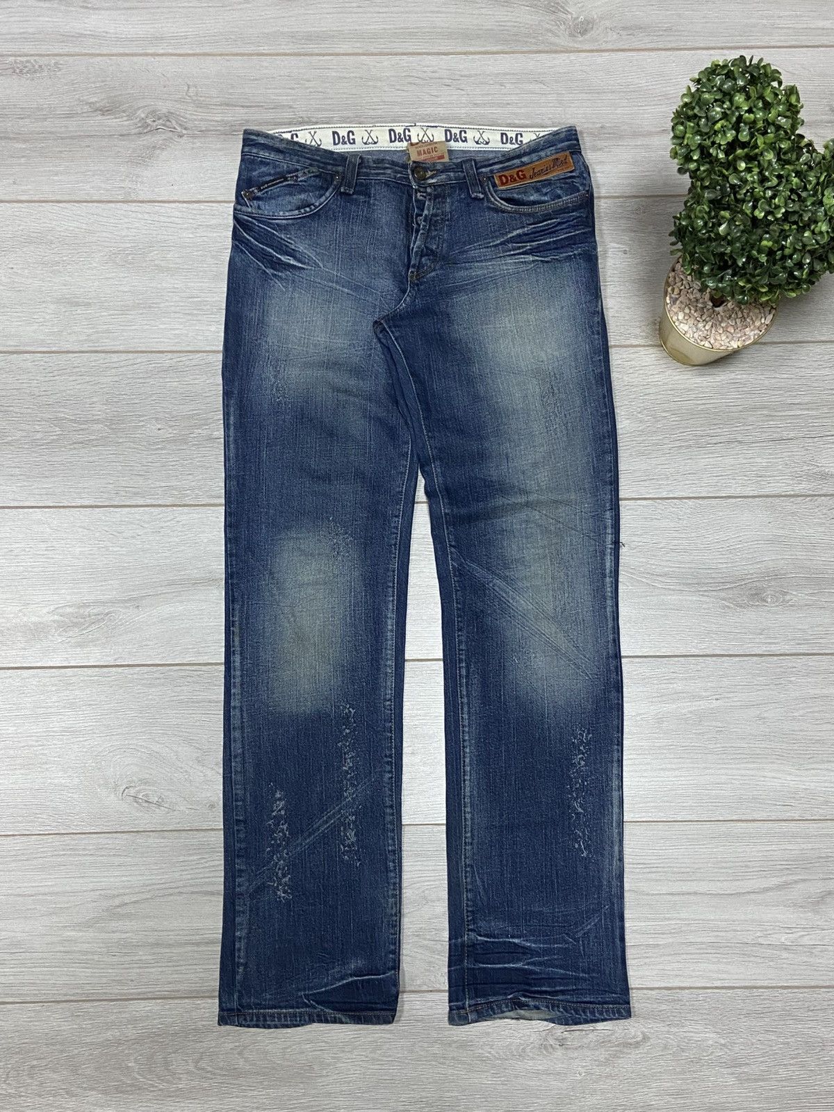 Dolce & Gabbana DOLCE GABBANA vintage denim masters zipper distressed jeans Size US 34 / EU 50 - 2 Thumbnail