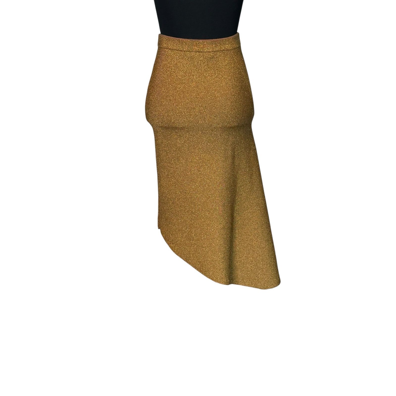 Alice + Olivia Alice + Olivia Maria Metallic Fitted Midi-Skirt Size XS Size 28" / US 6 / IT 42 - 10 Thumbnail