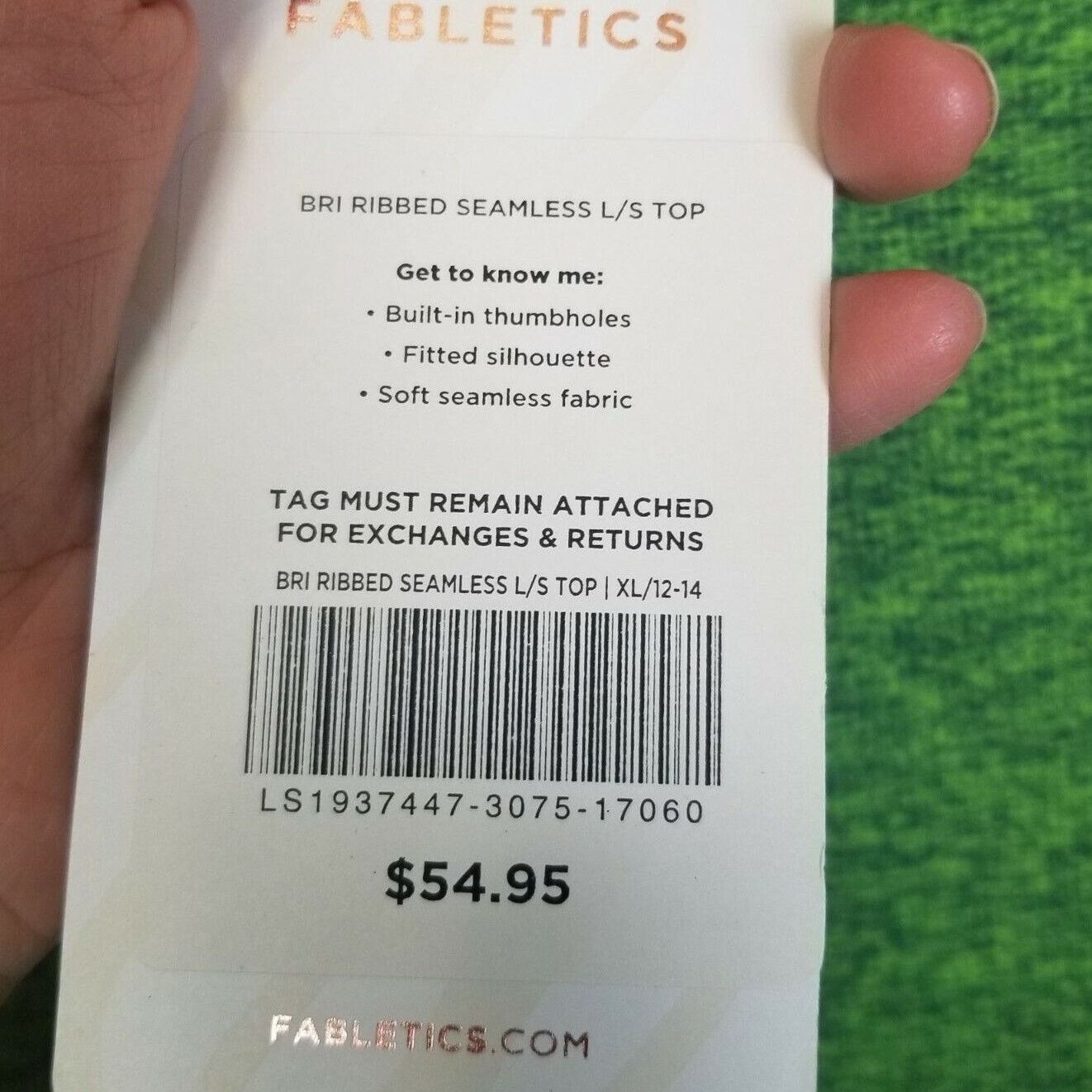 Fabletics Fabletics Womens Bri Ribbed Seamless Crop Top Sz XL Stretch Size XL / US 12-14 / IT 48-50 - 8 Thumbnail