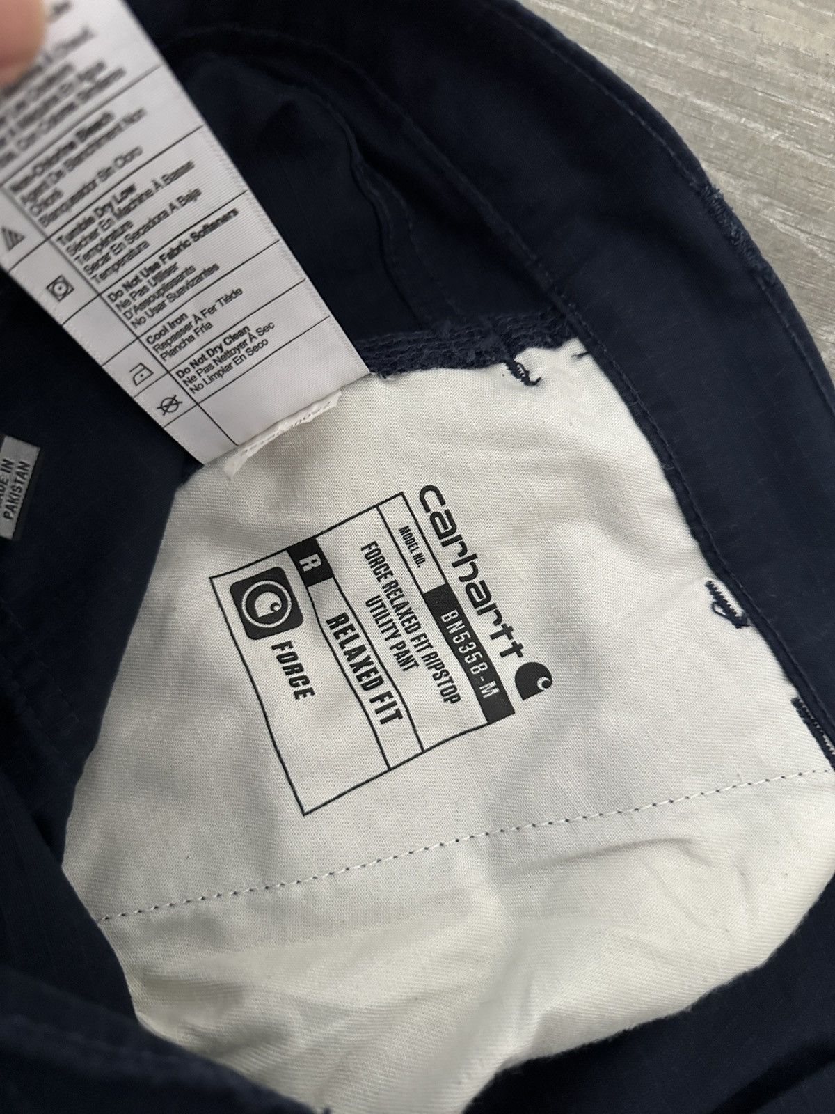 Carhartt Carhartt 36x30 Force Relaxed Fit Ripstop Utility Pants Navy Size US 36 / EU 52 - 6 Thumbnail