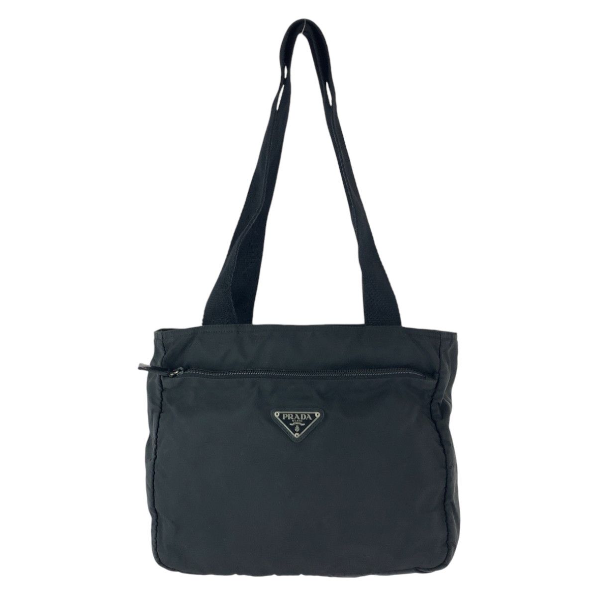 Prada Prada Prada Nylon Tessuto Triangle Logo Tote Bag Canvas Tote Bag 407874 in Very Good Condition Size ONE SIZE - 1 Thumbnail