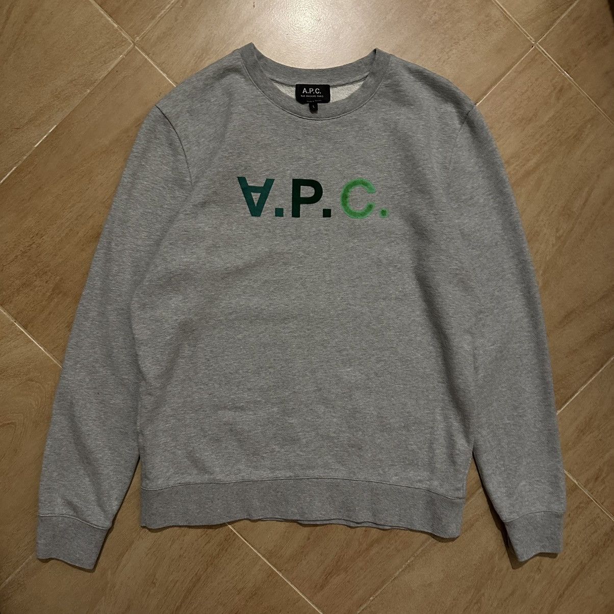 A.P.C. × Designer A.P.C. Grey ‘VPC’ Sweatshirt Size US L / EU 52-54 / 3 - 2 Thumbnail