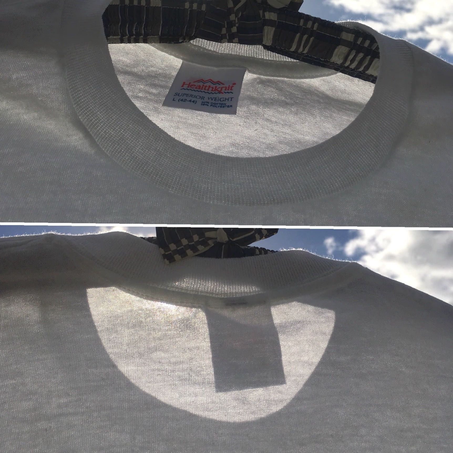 Vintage VINTAGE General Foods Picnic Club Family Picnic Day T-Shirt 1980s 80s Healthknit White L Men Graphic Tee Desert Palm Sportswear/Beach 1980s Mens Size US L / EU 52-54 / 3 - 2 Thumbnail