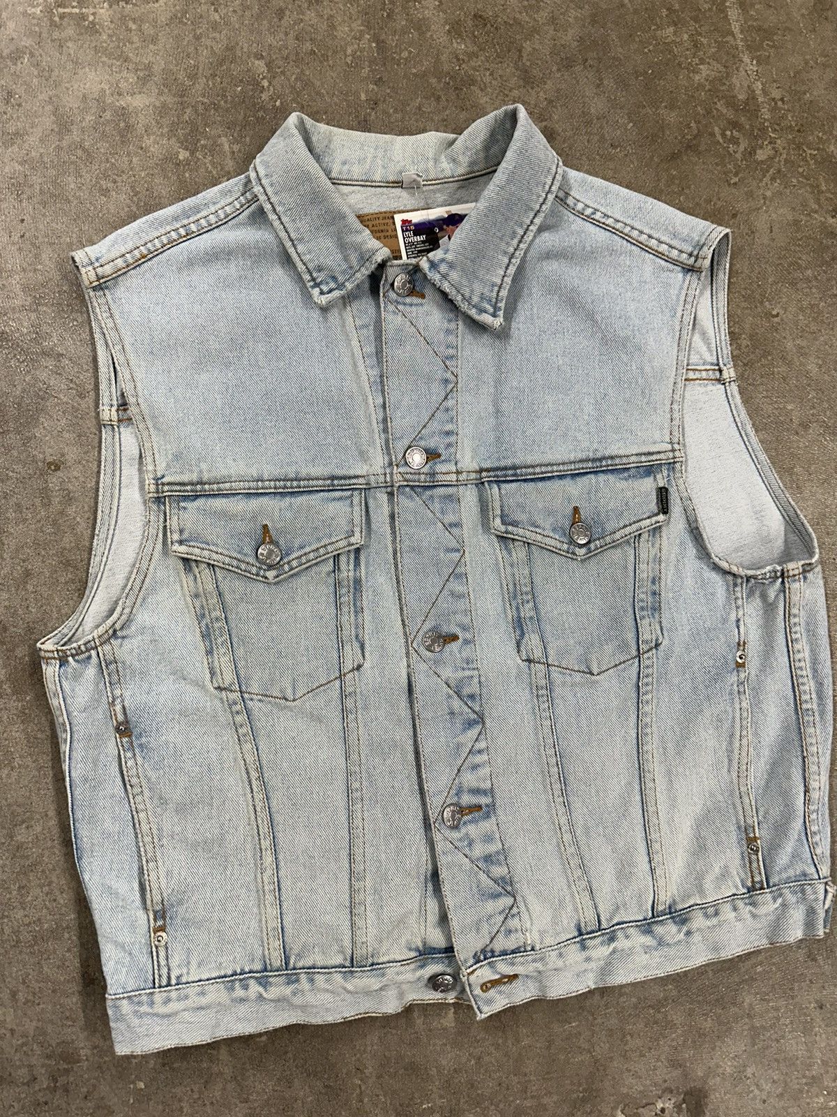 Esprit Vintage 90s Esprit Denim Button Up Vest Size M / US 6-8 / IT 42-44 - 3 Thumbnail