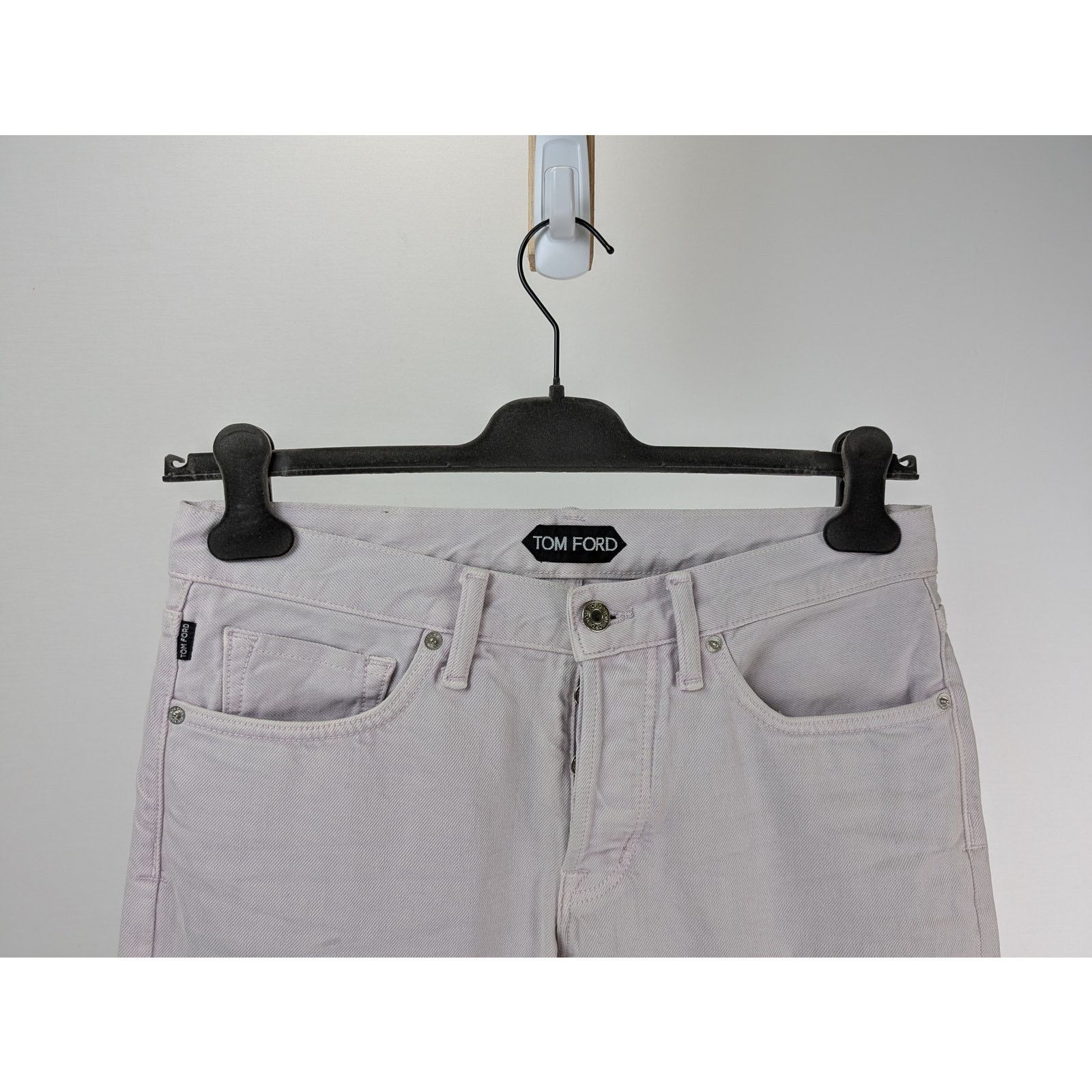 Tom Ford o1rshd1 Slim Denim Jeans in Dirty White Size US 30 / EU 46 - 4 Thumbnail