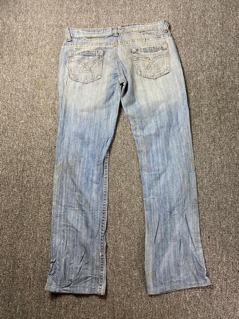 Japanese Brand JOYX Collection Distressed Ripped Jeans (204) Size US 33 - 2 Thumbnail