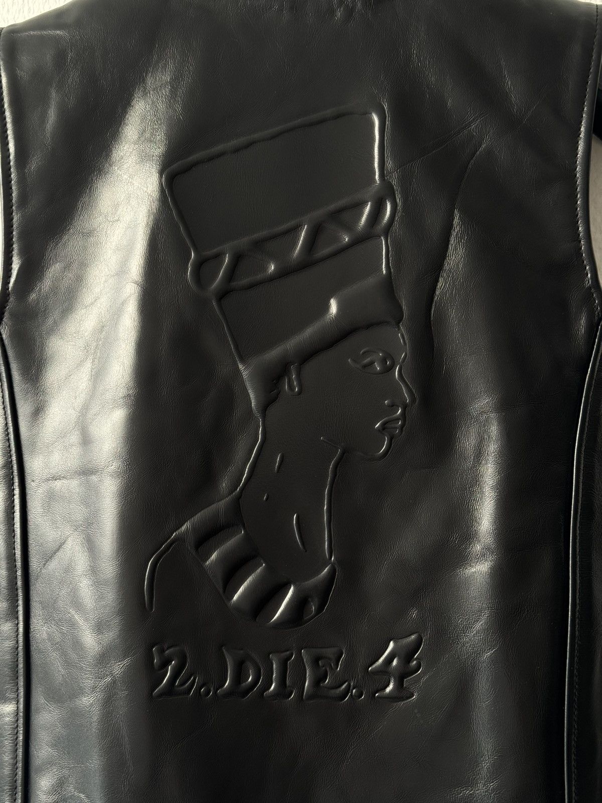 DENIM TEARS × Our Legacy Our Legacy x Denim Tears: Tupac Tears Legacy Leather Vest Size US M / EU 48-50 / 2 - 8 Thumbnail
