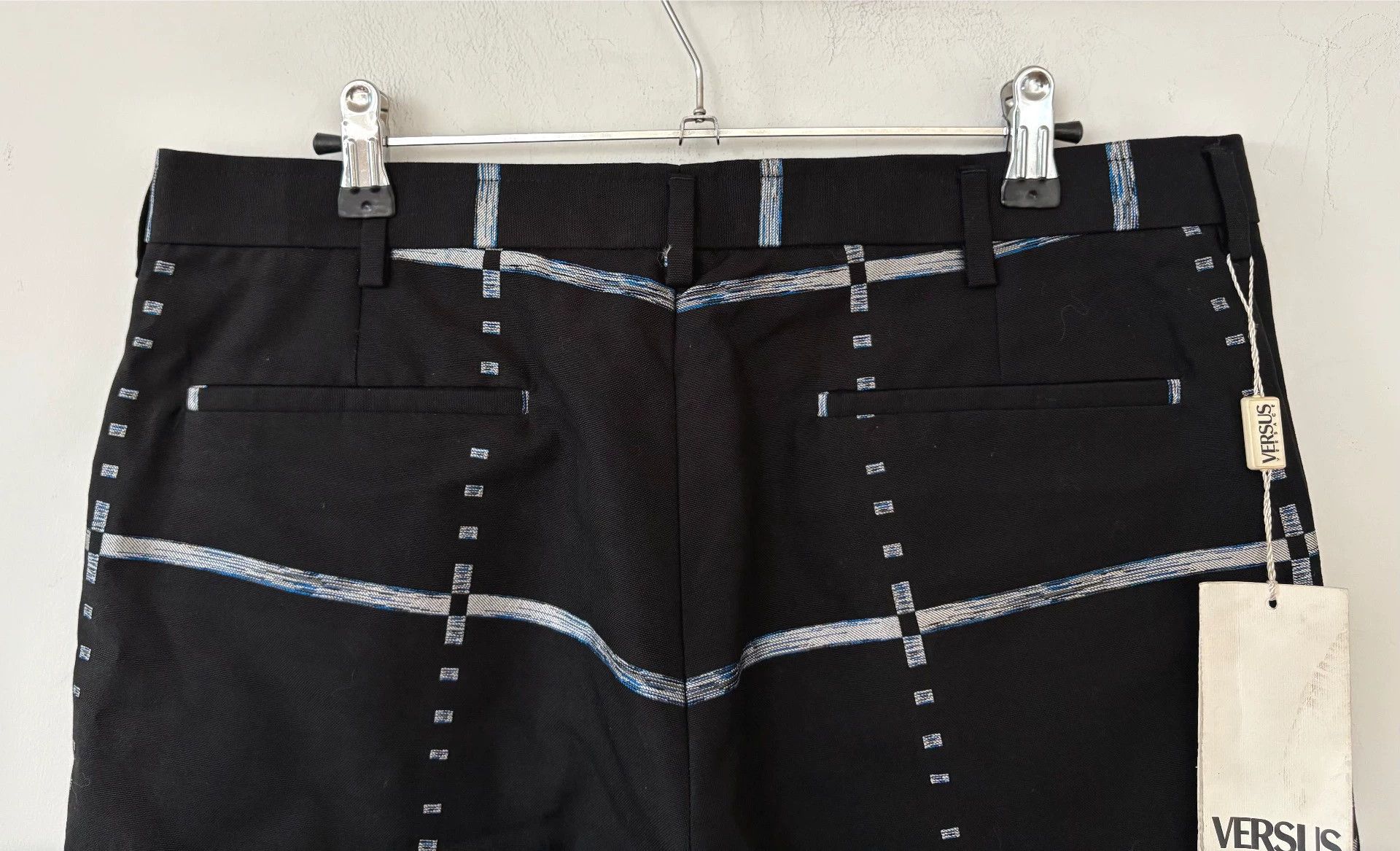 Versace Versace Men's Black Checkered Trousers Size US 32 / EU 48 - 3 Thumbnail