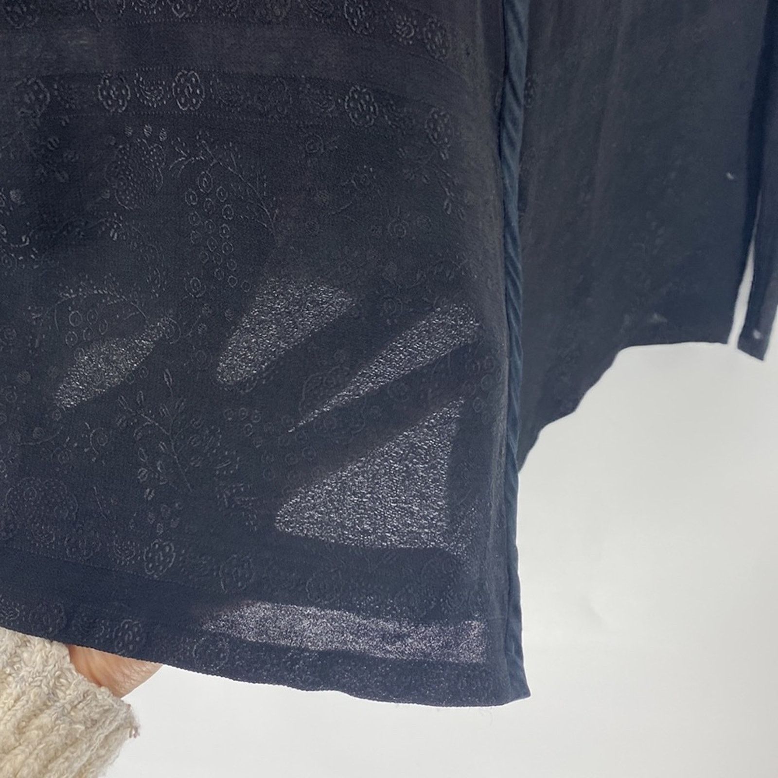 Armani Exchange Armani Exchange sheet satin black on black embroidered 90s Size M / US 6-8 / IT 42-44 - 6 Thumbnail