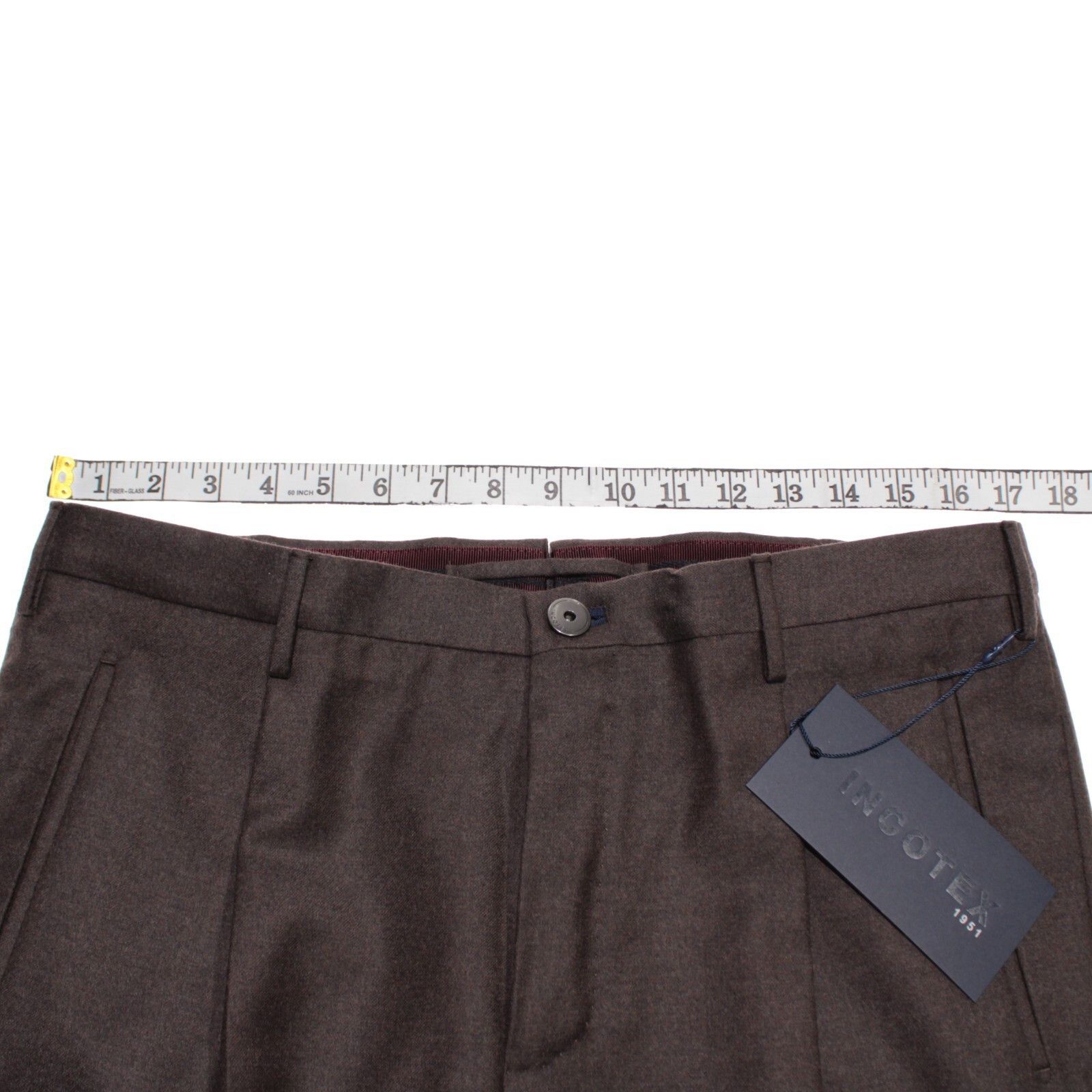 Incotex INCOTEX New with tags Dress Pants Size 34 US In Brown Size US 34 / EU 50 - 5 Thumbnail
