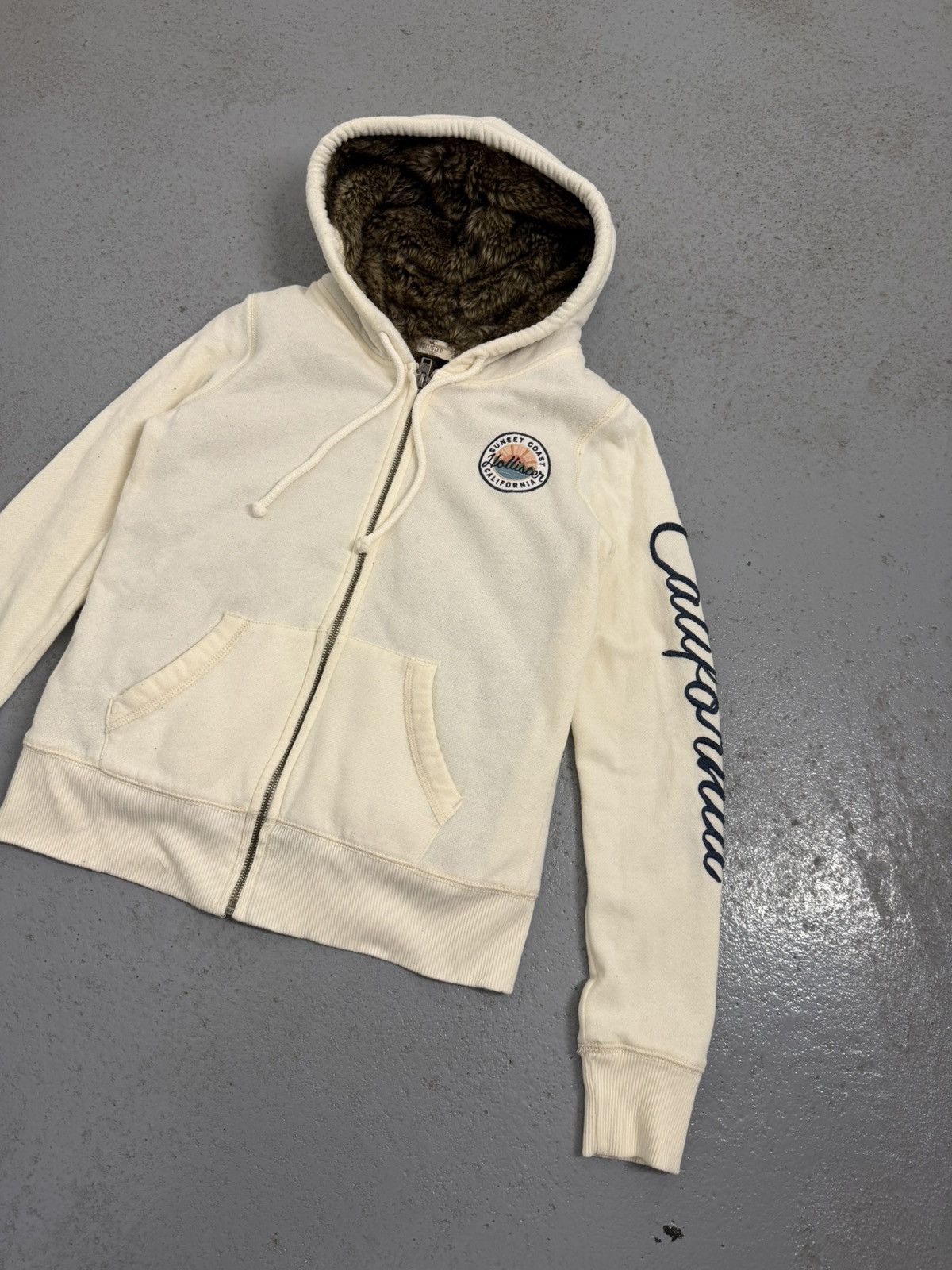 Hollister Streetwear Hollister Fur Y2K Streetwear Zip Hoodie Size M / US 6-8 / IT 42-44 - 3 Thumbnail