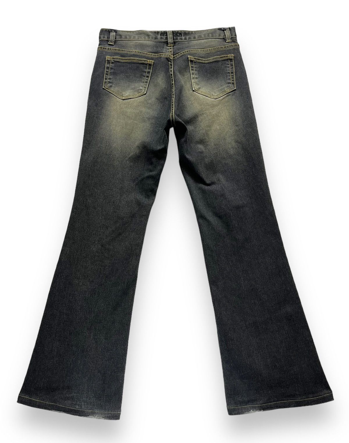 Japanese Brand 🔥FLARE MATSUNO Stretch Spliced Denim Woman’s Pants Size 29" - 6 Thumbnail